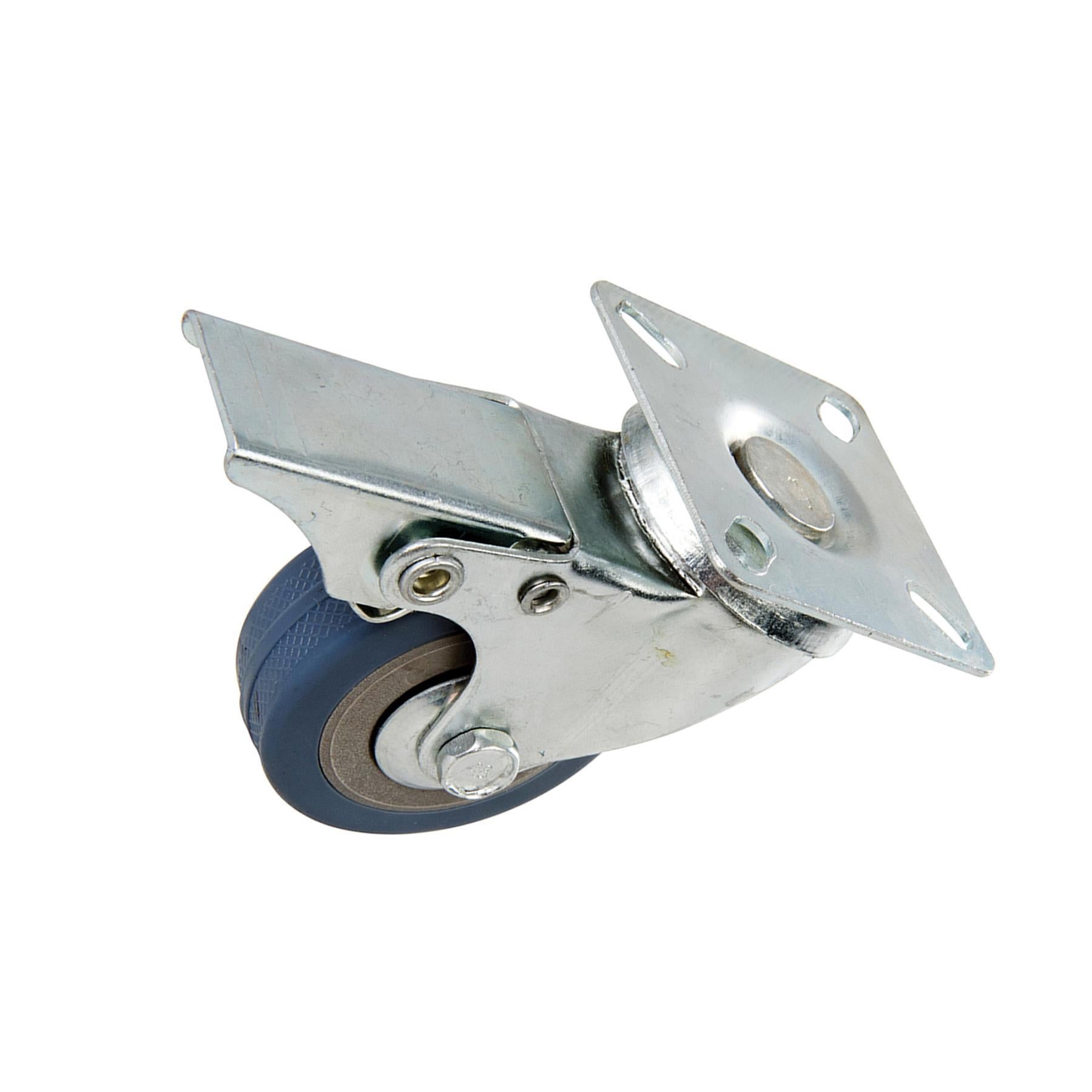 3 x Heavy Duty 50mm Rubber Swivel Castor Wheels Trolley Furniture Caster Brake