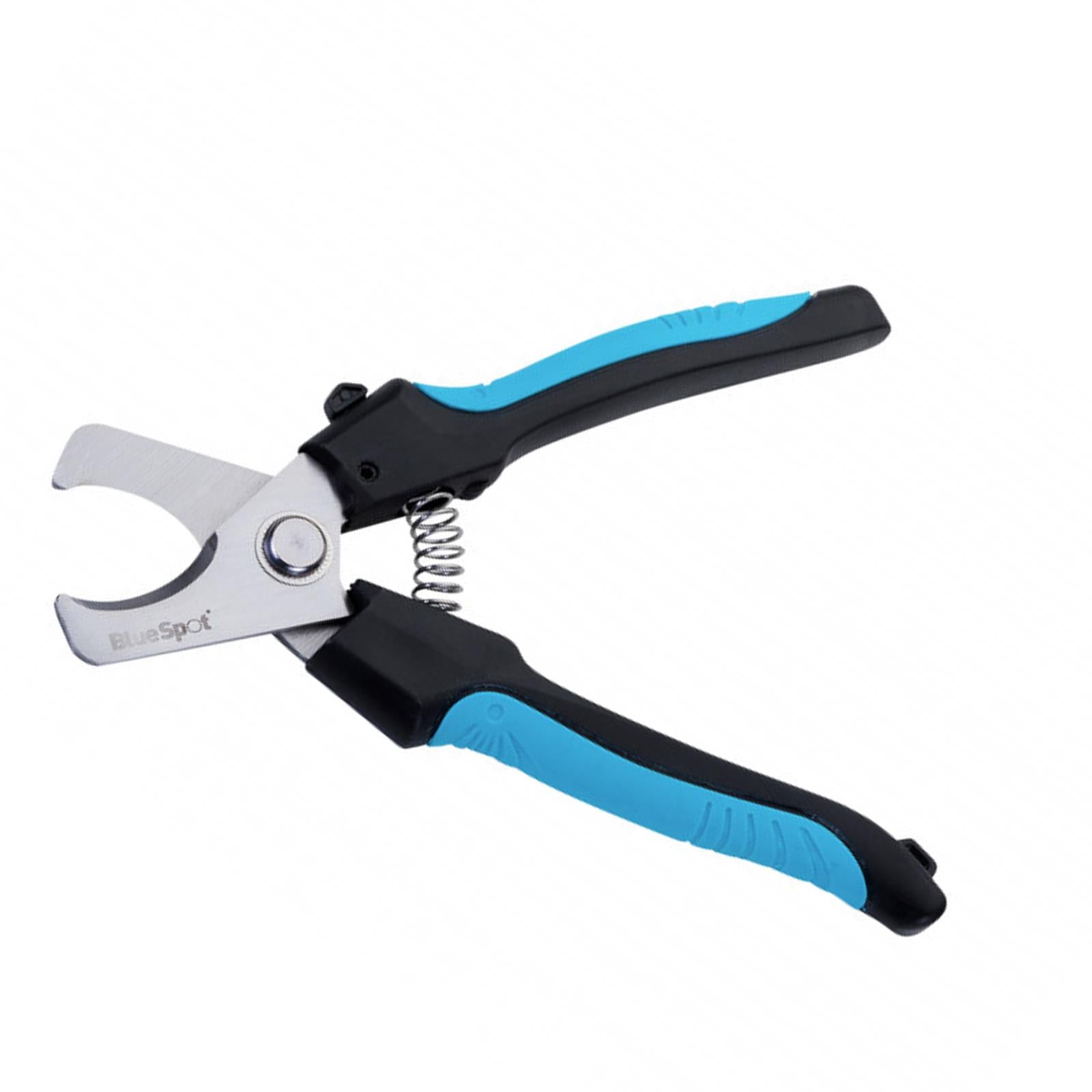 BlueSpot Cable Cutters Single Hand Use 180mm 7" 16mm Capacity Wire Pliers Soft Grip