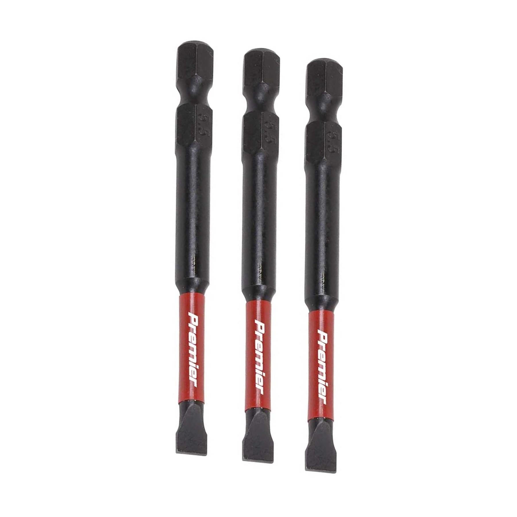 Slotted 5.5mm Impact Power Tool Bits 75mm - 3pc