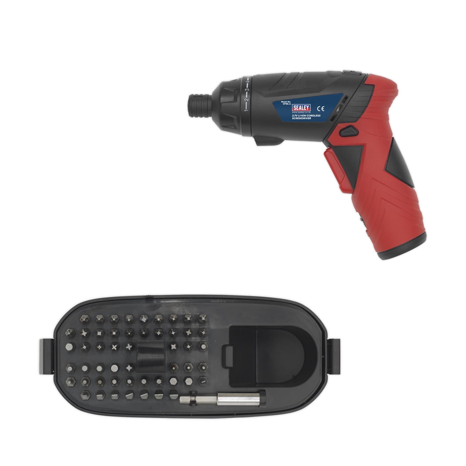 Sealey Cordless Screwdriver Set 53pc 3.6V Lithium-ion