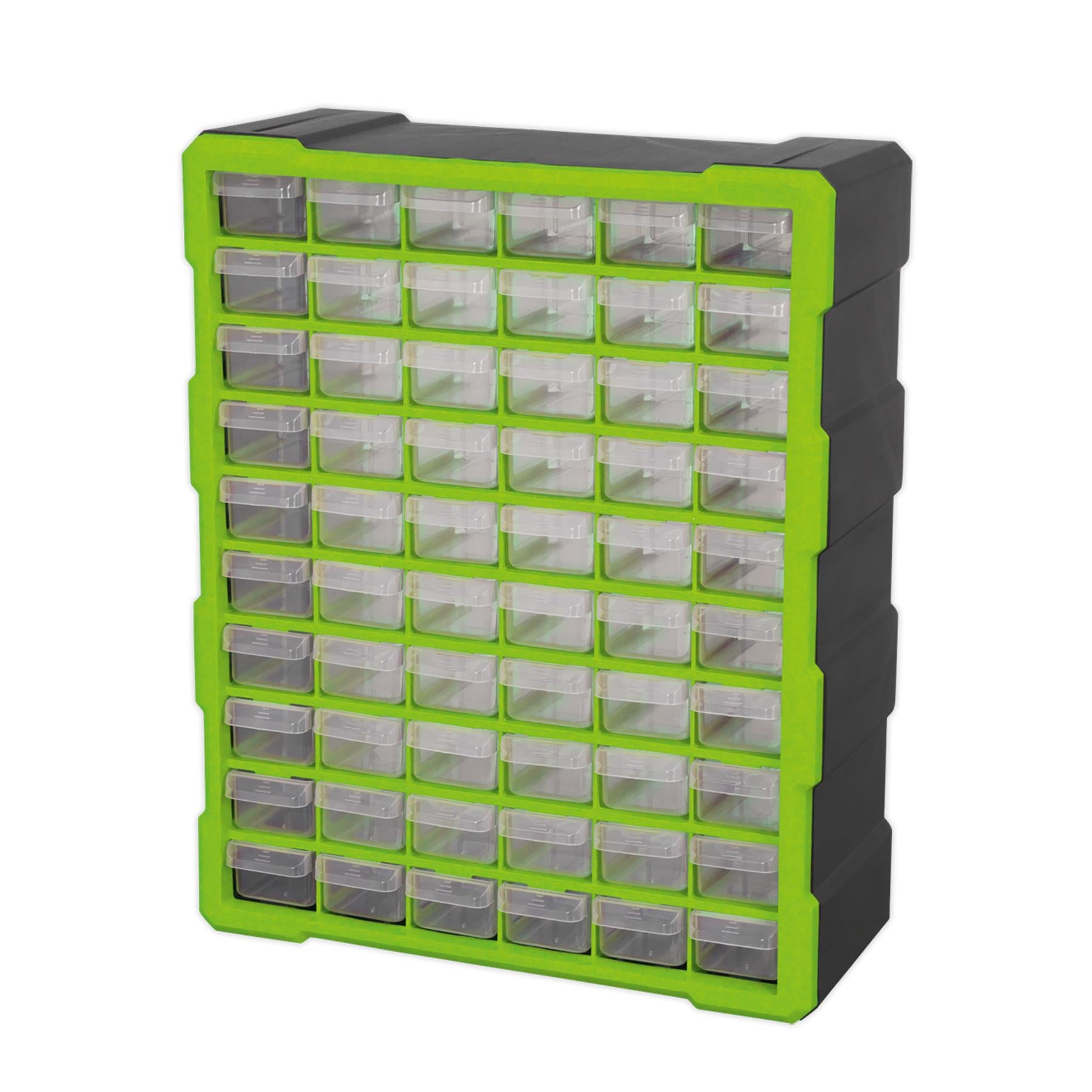Sealey Cabinet Box 60 Drawer - Hi-Vis Green/Black