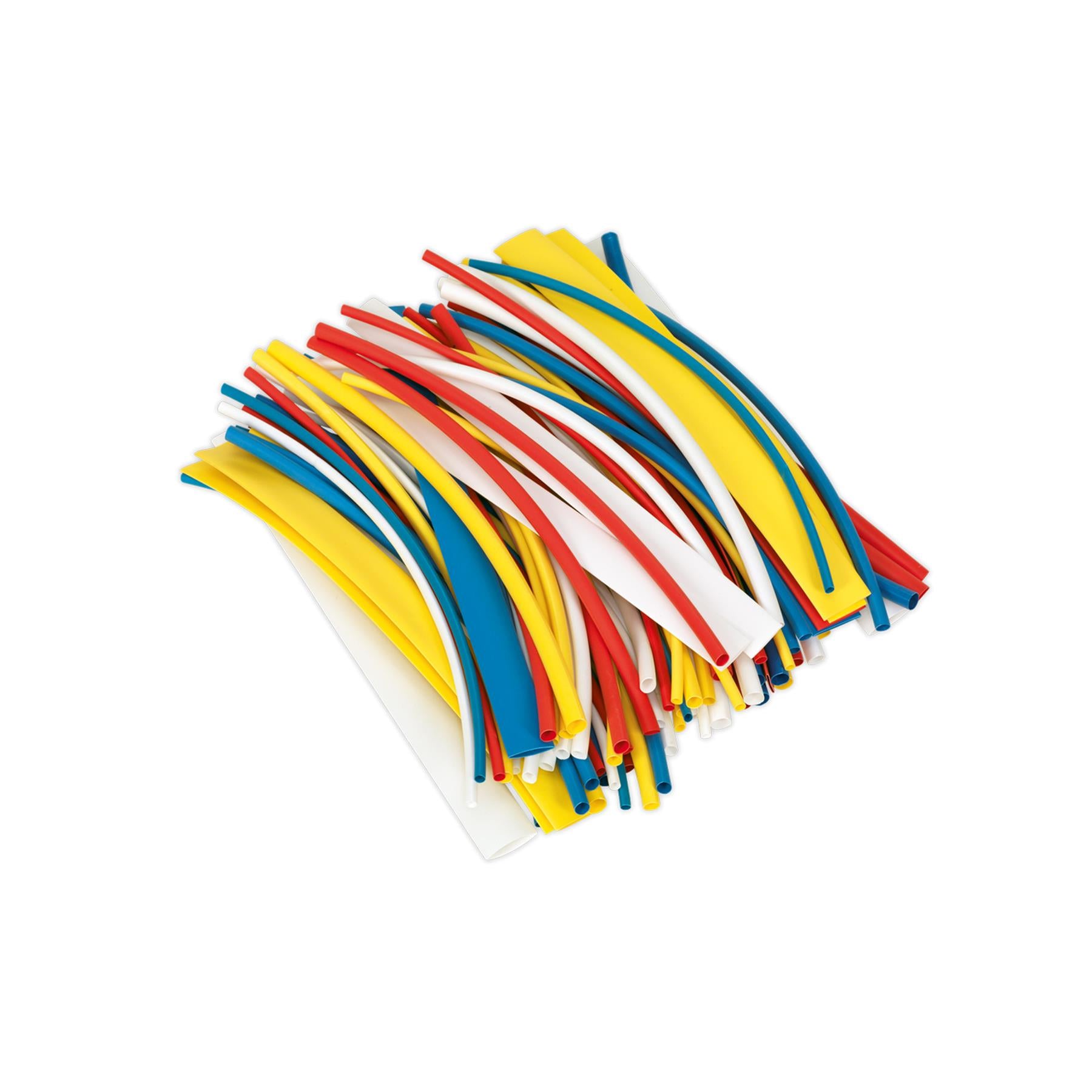 Sealey Heat Shrink Tubing Mixed Colours 200mm 100pc