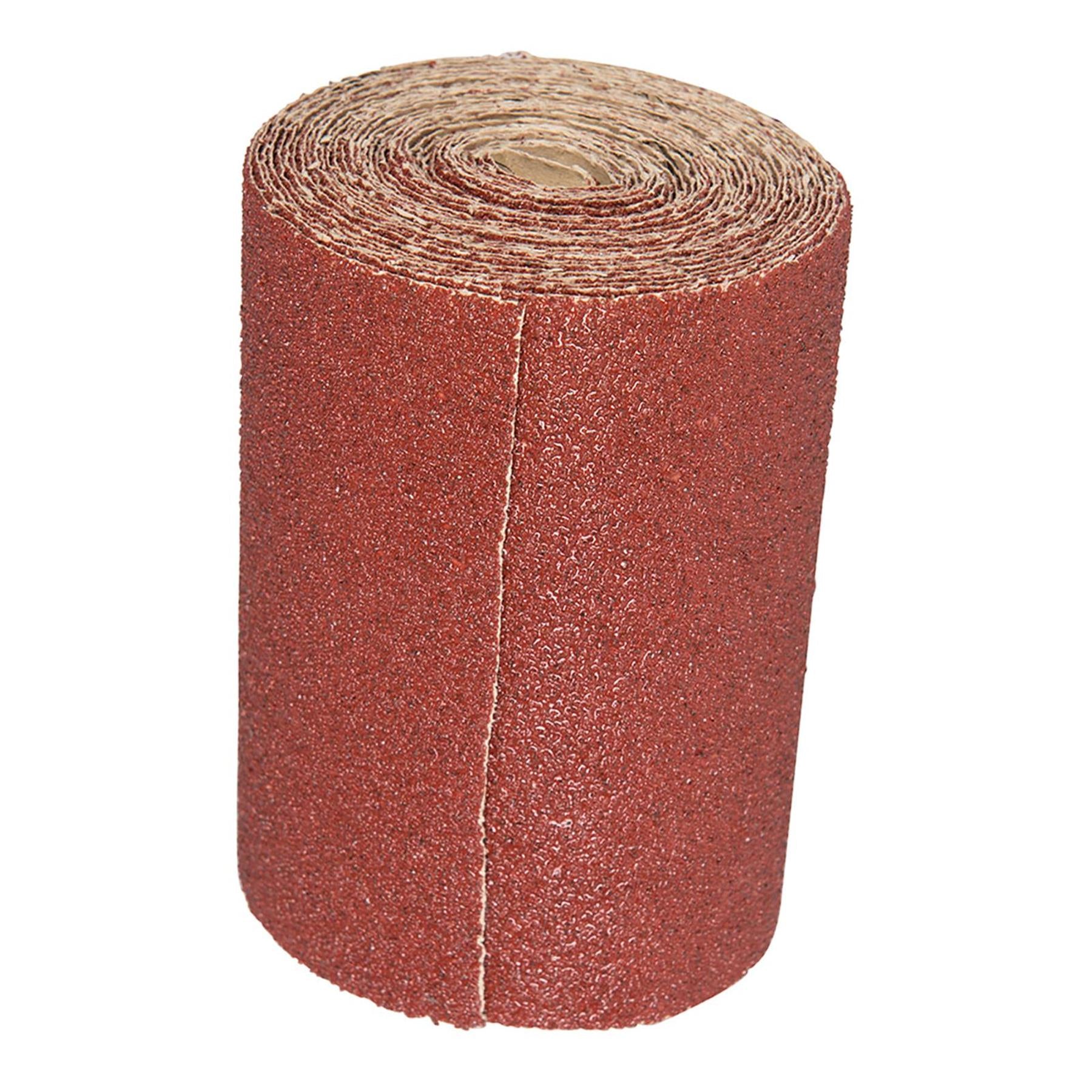 5m RED ALUMINIUM OXIDE SANDING ROLL GRIT 120 SANDPAPER SAND WOODWORK
