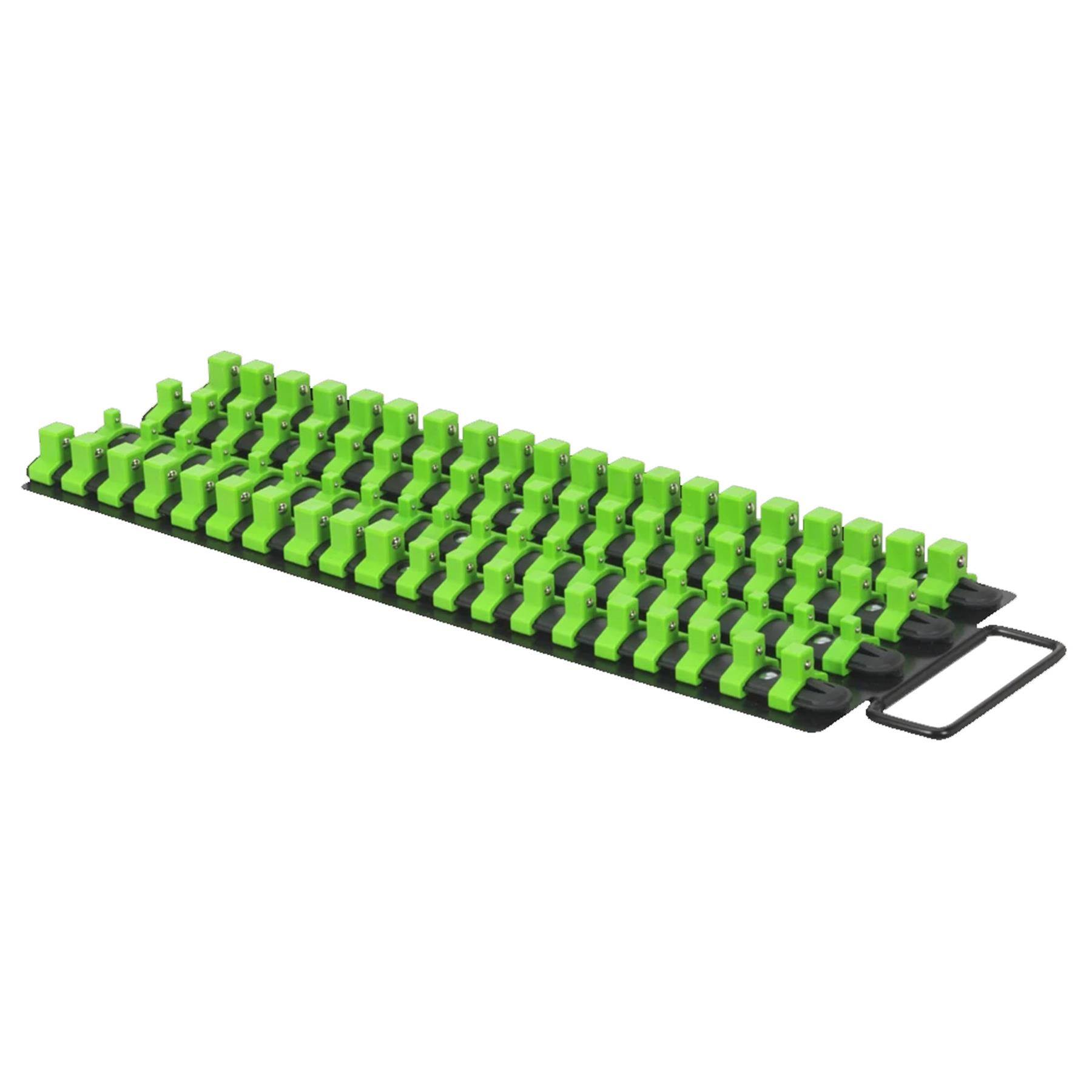 Sealey Socket Rail Tray 1/4", 3/8" & 1/2"Sq Drive - Hi-Vis Green