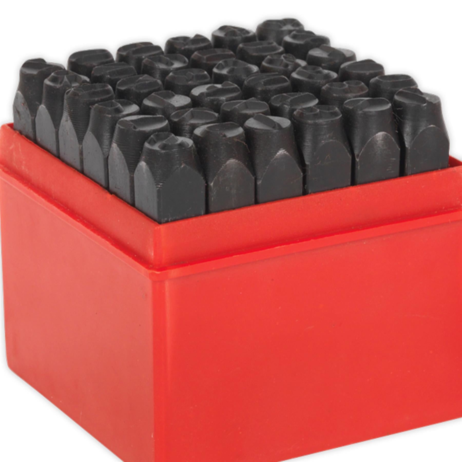 Sealey 36pc 8mm Letter & Number Punch Set