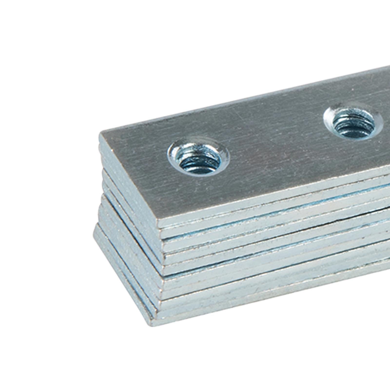 Mending Plates Zinc Plated With Offset Fixing Holes For Timber Repair 50Pk 80mm