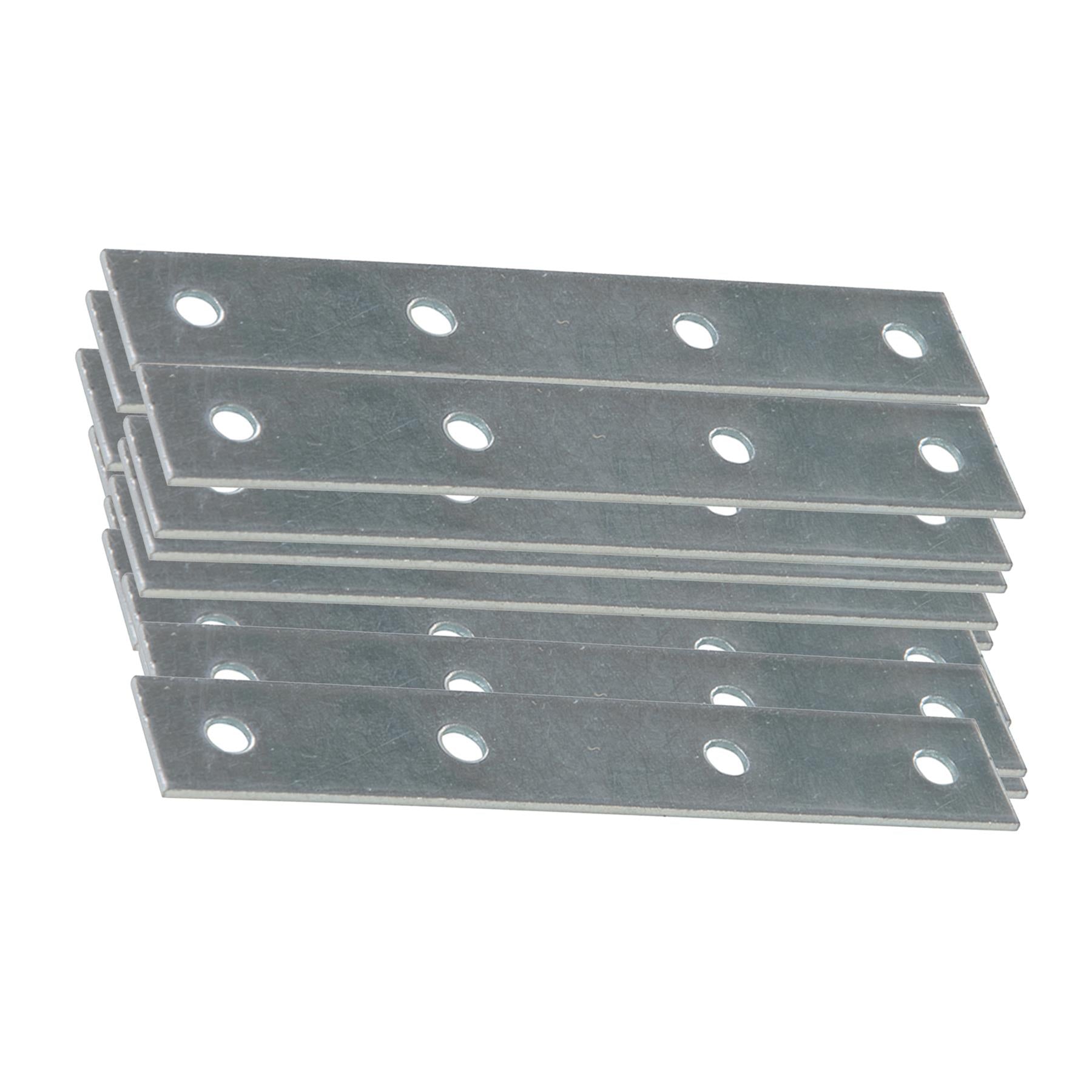 Mending Plates Zinc Plated With Offset Fixing Holes For Timber Repair 200Pk 100mm