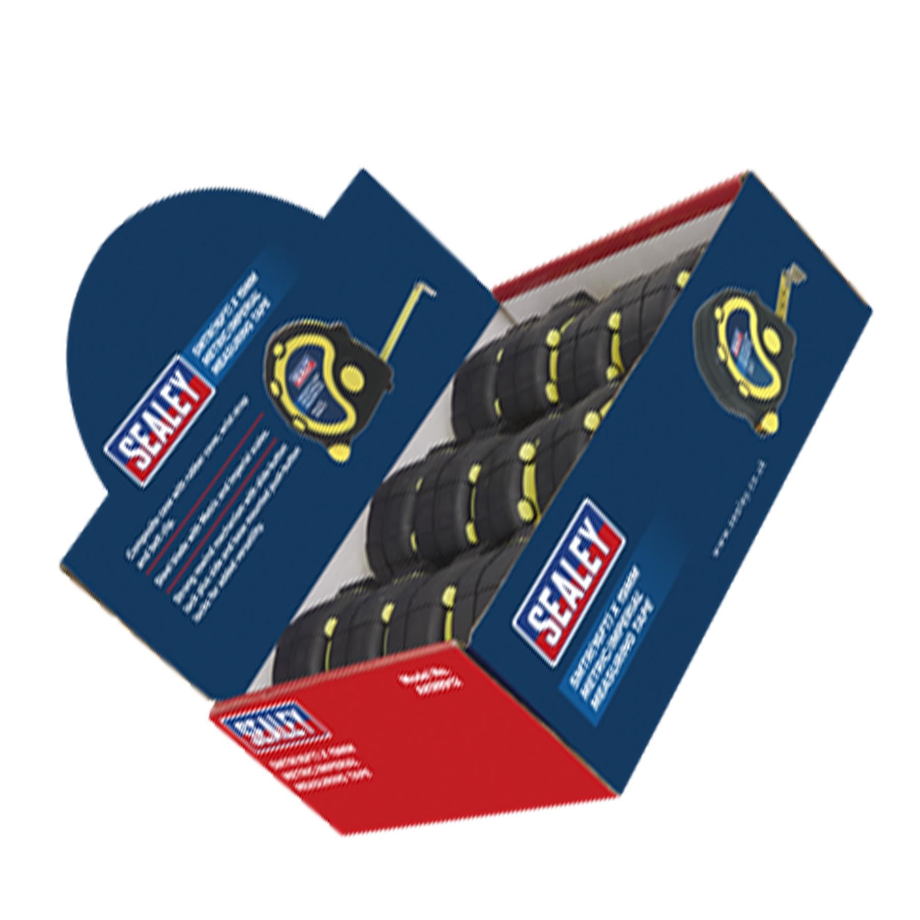 Sealey Rubber Tape Measure 5m(16ft) x 19mm Metric/Imperial Display