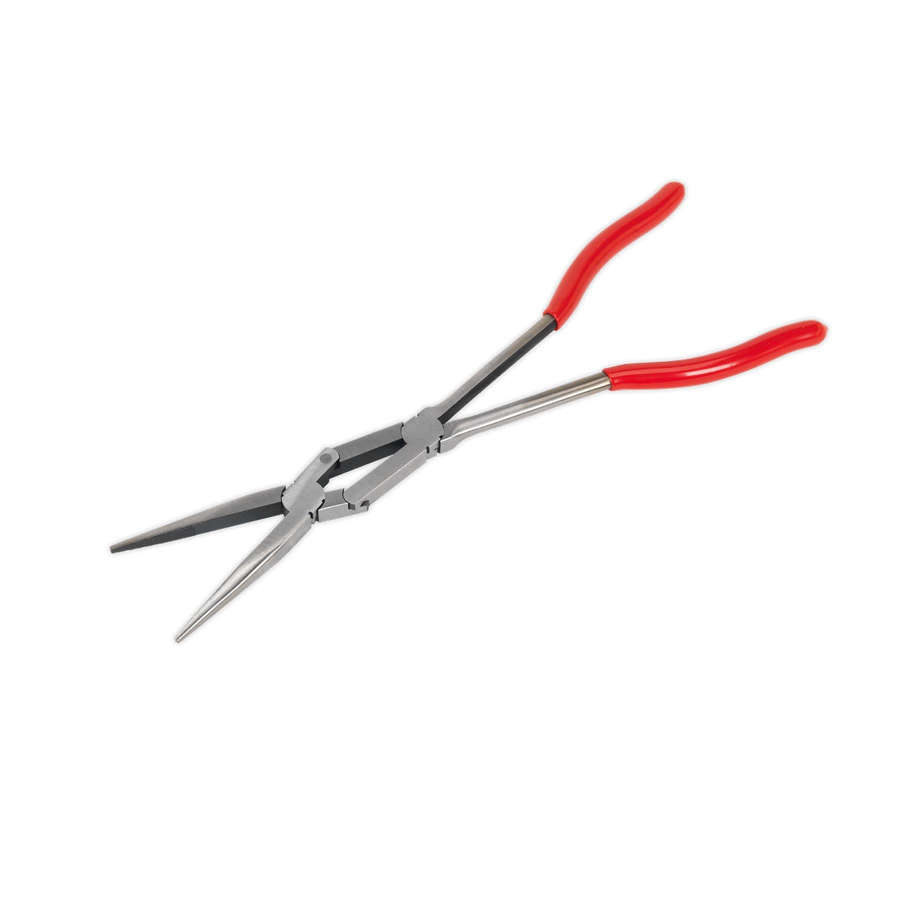 Sealey Needle Nose Pliers Double Joint Long Reach 335mm