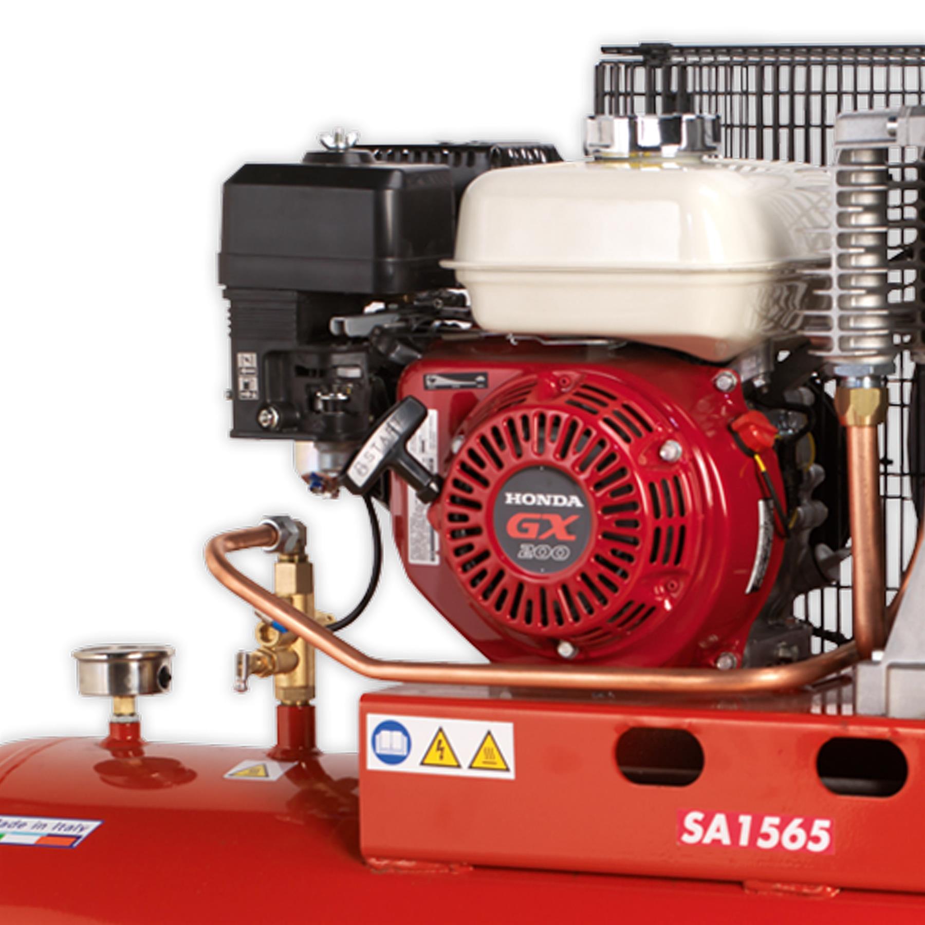 Sealey Compressor 150L Belt Drive Petrol Engine 6.5hp