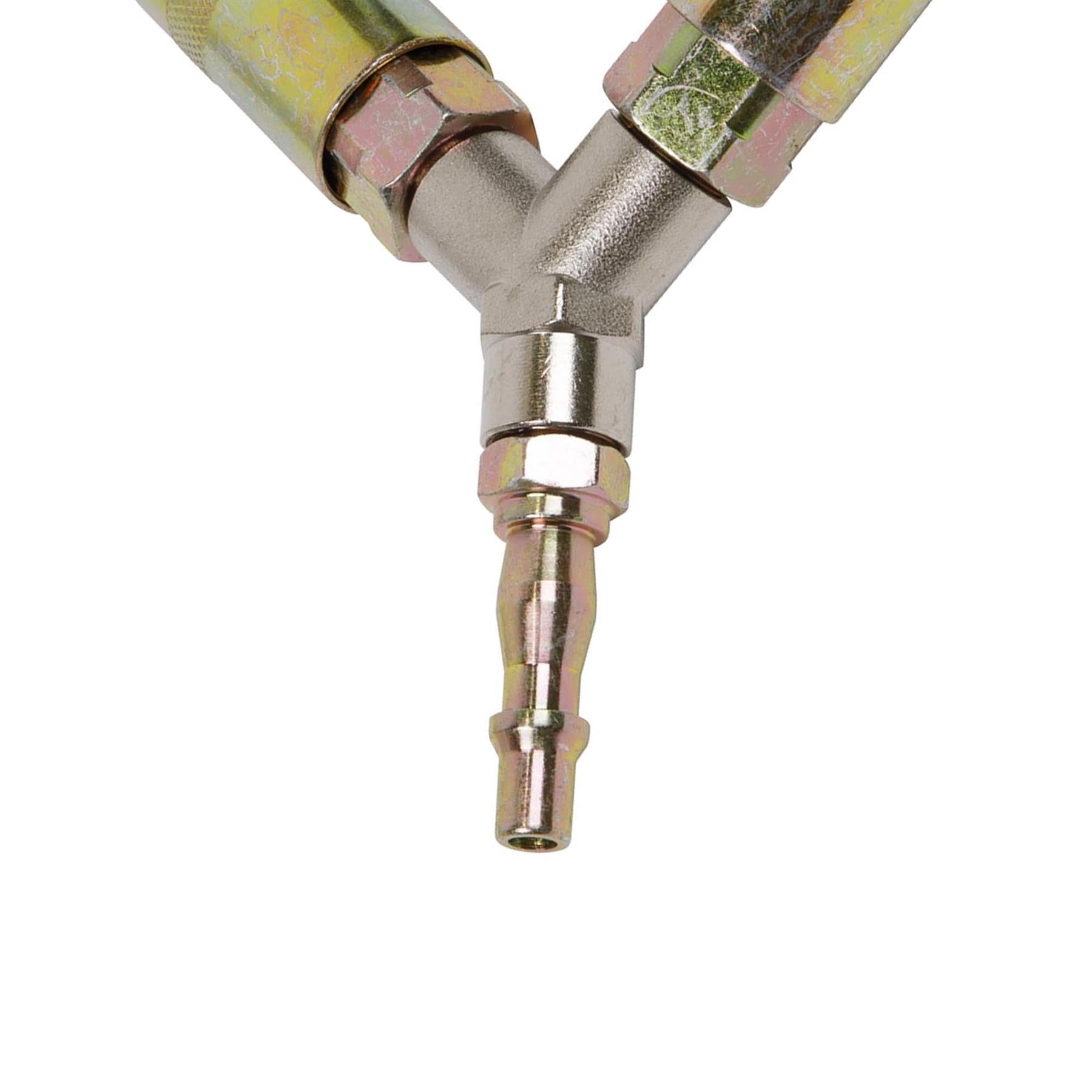 Sealey Twin Coupling Bodies Y Adaptor Air Line Connector Splitter ACX55