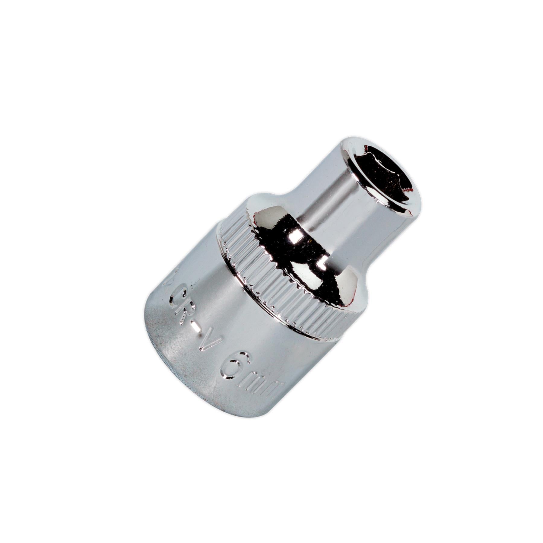 Sealey WallDrive Socket 6mm 3/8"Sq Drive Fully Polished