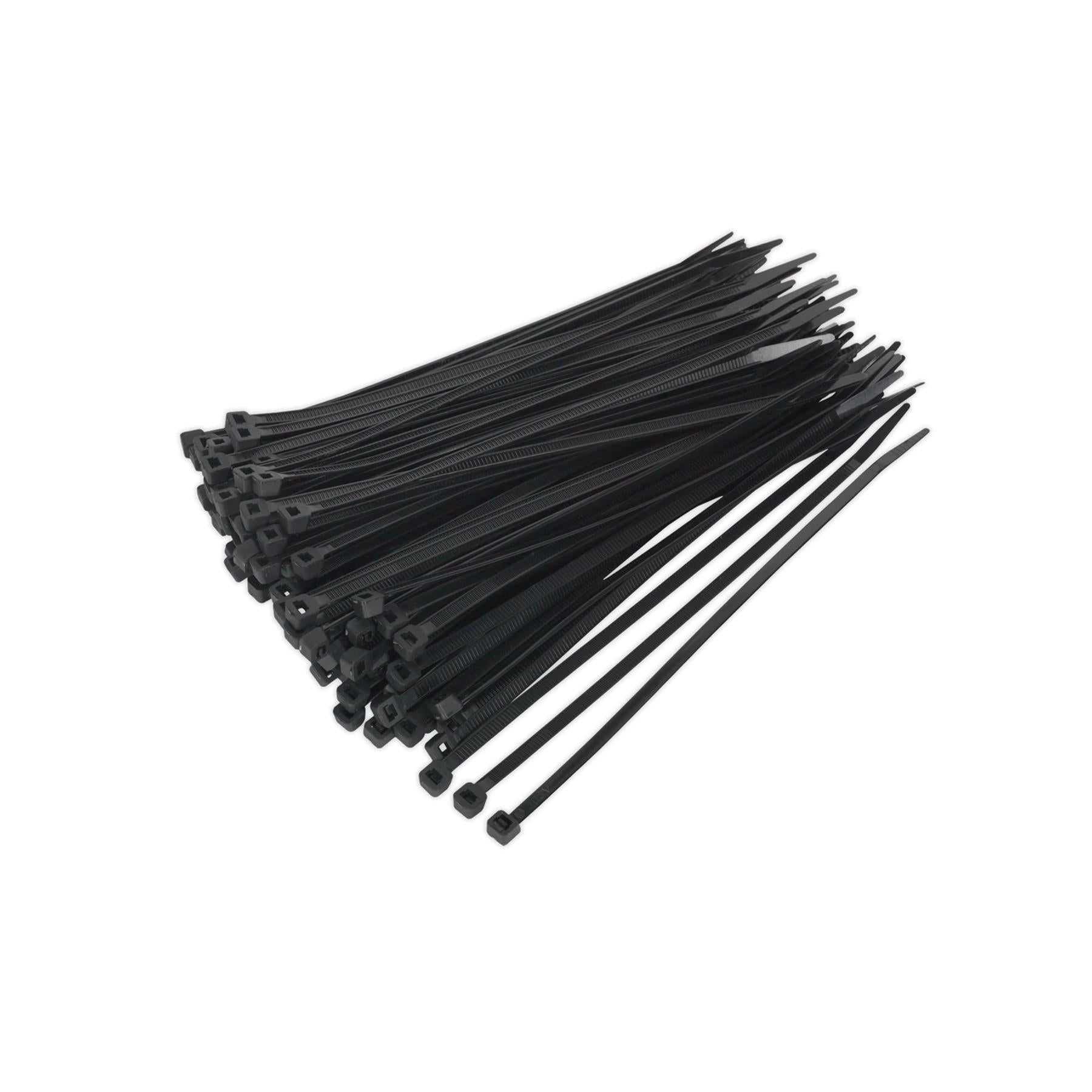 Sealey Cable Tie 200 x 4.8mm Black Pack of 100