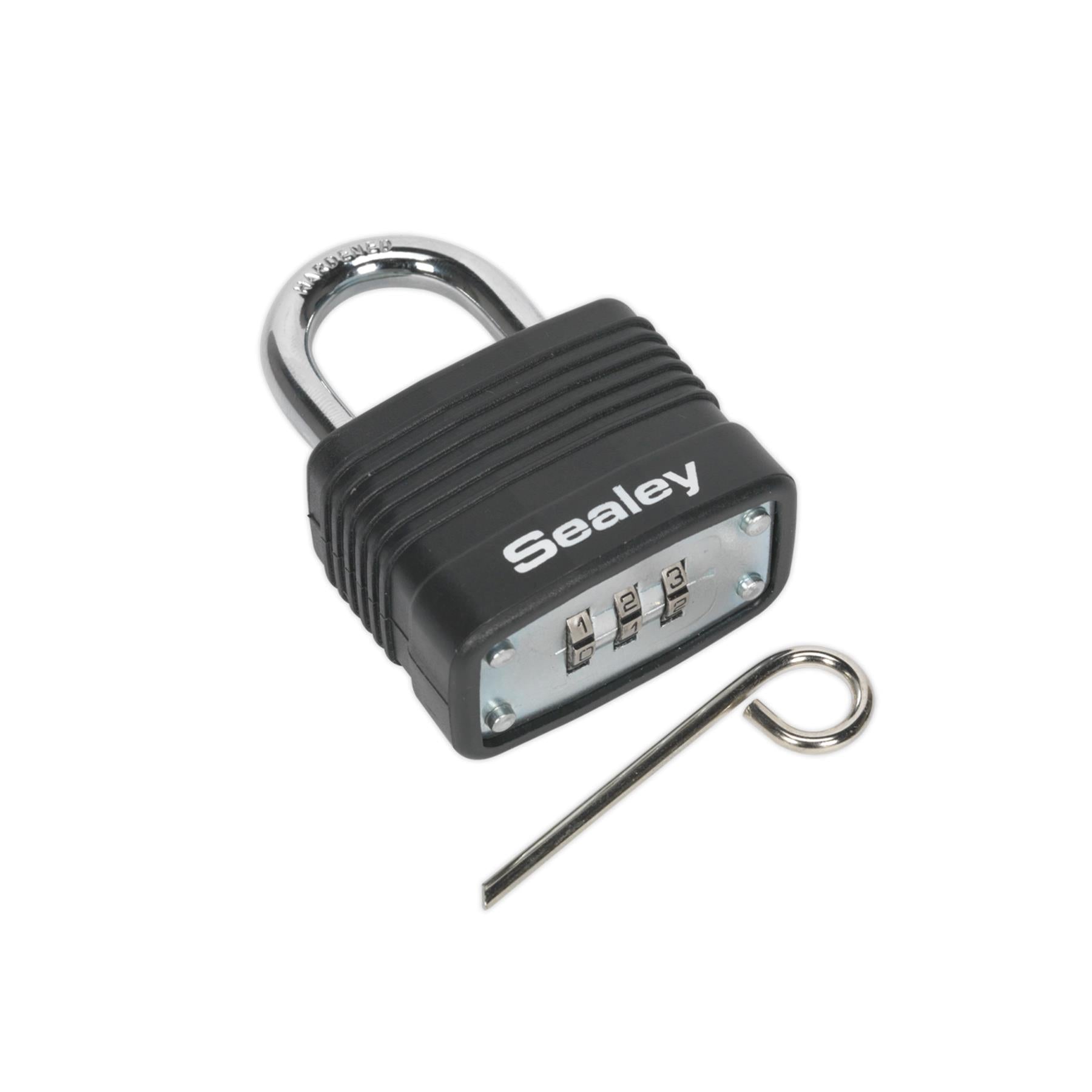 Sealey Steel Body Combination Padlock 40mm
