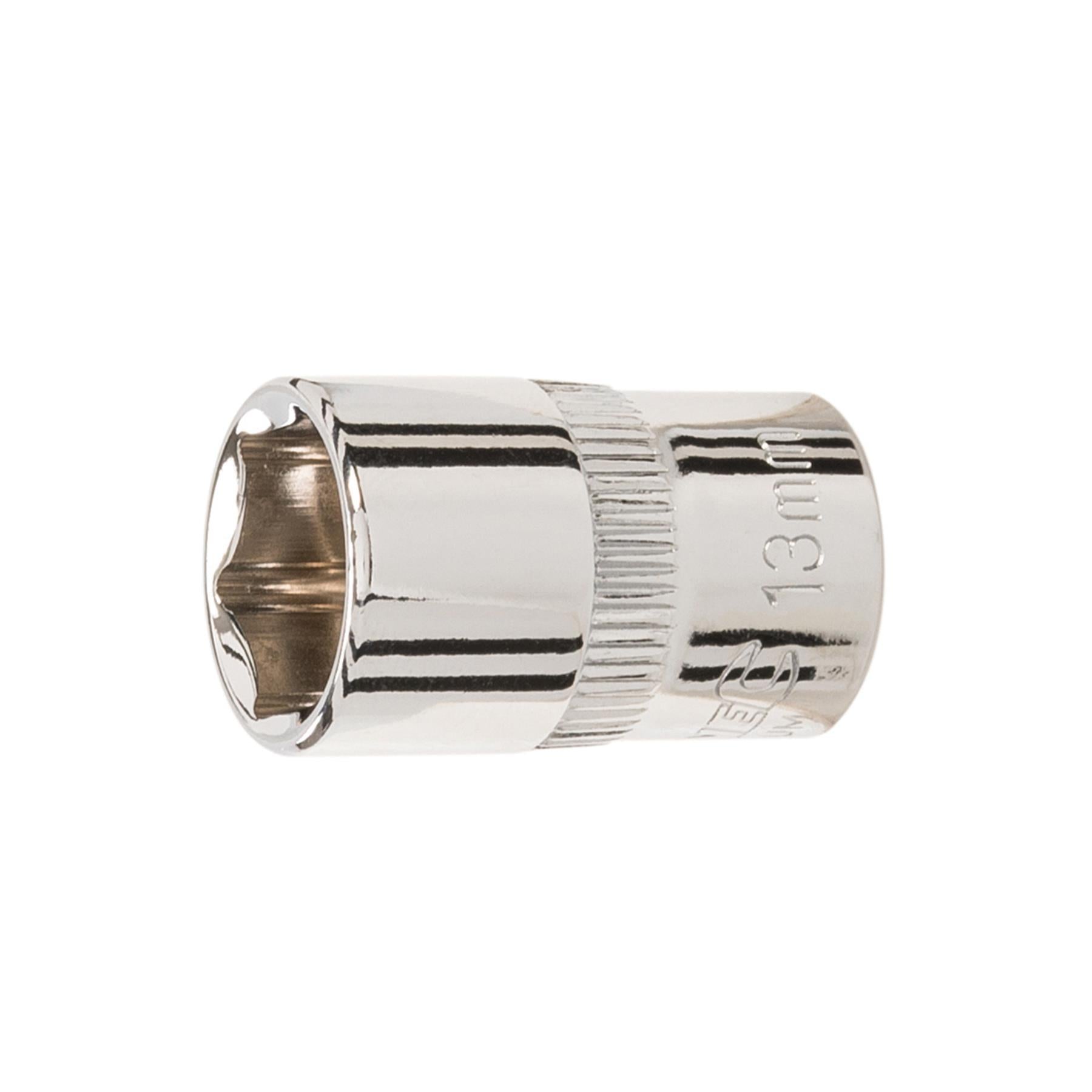 Socket 3/8" Drive Metric Hex Square 13mm Individual Hex Polished Crv Tool