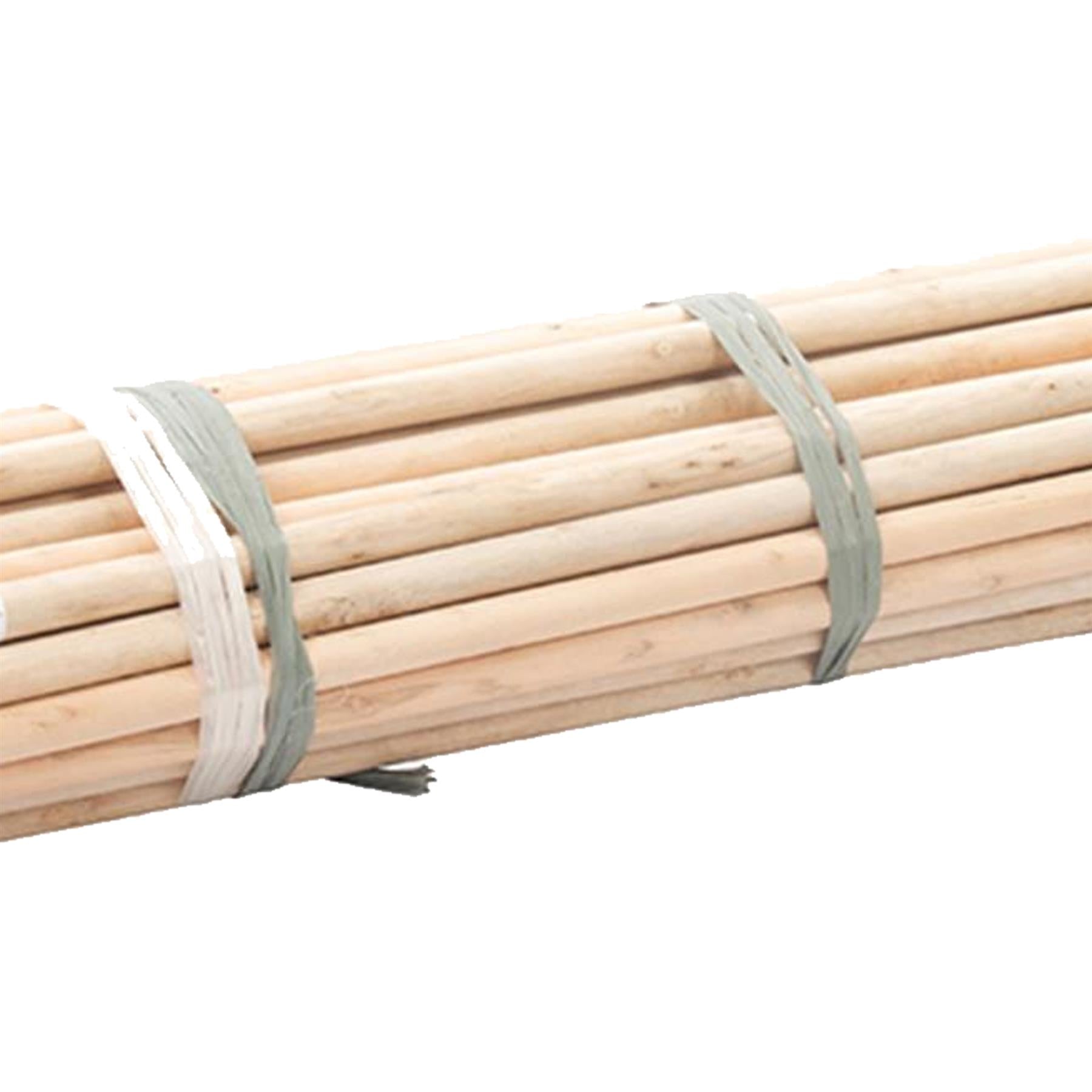 Dia 50Pce Broom Handles 4' X 15/16" Wooden Suitable For Larger Broom Heads