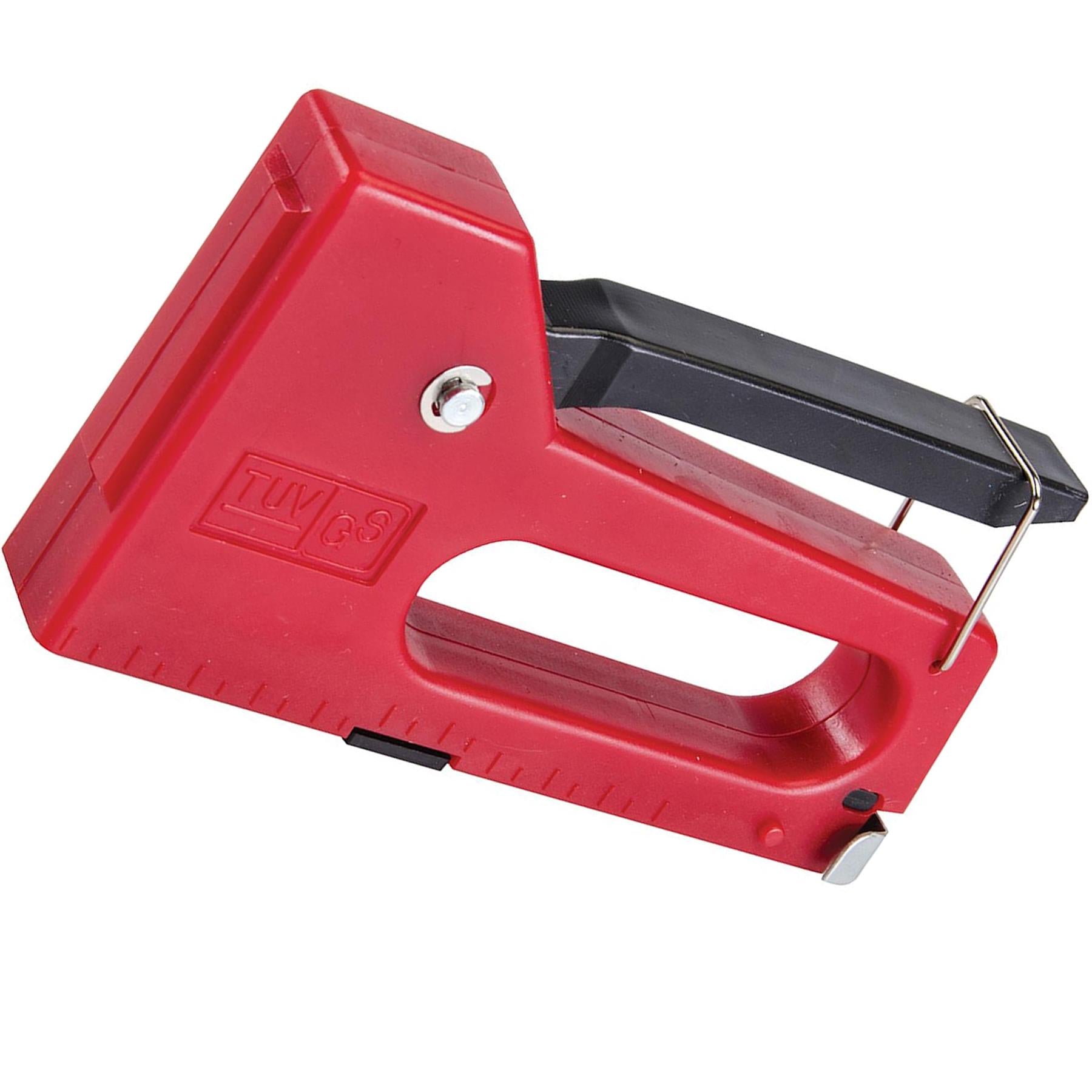 Heavy Duty Staple Gun & 100 Staples - 4-8mm Upholstery Comfortable Handle Crafts