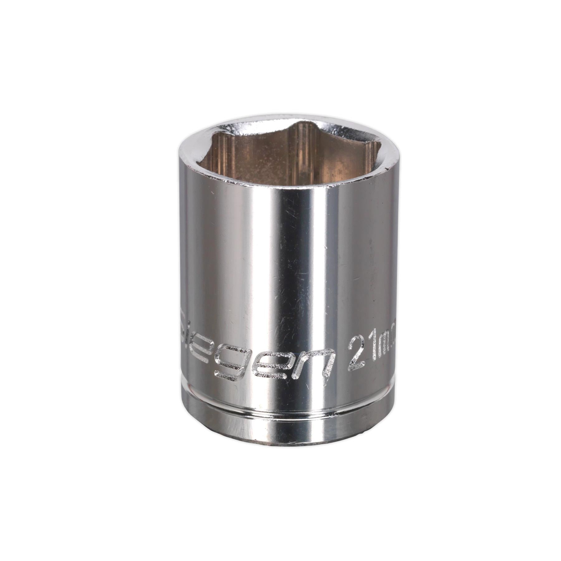 Sealey WallDrive Socket 21mm 1/2"Sq Drive