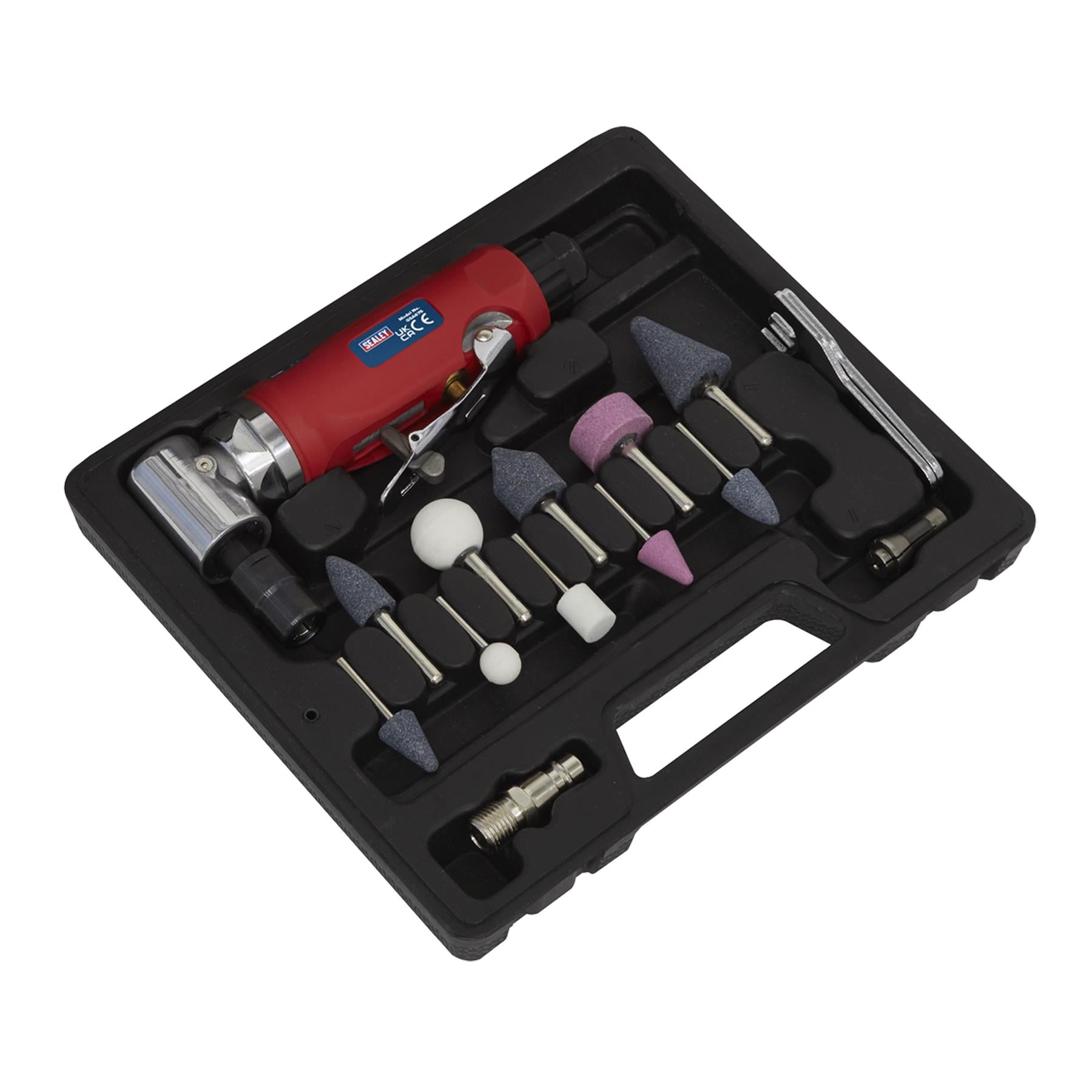 Sealey Air Die Grinder 90 Angle Kit 15pc