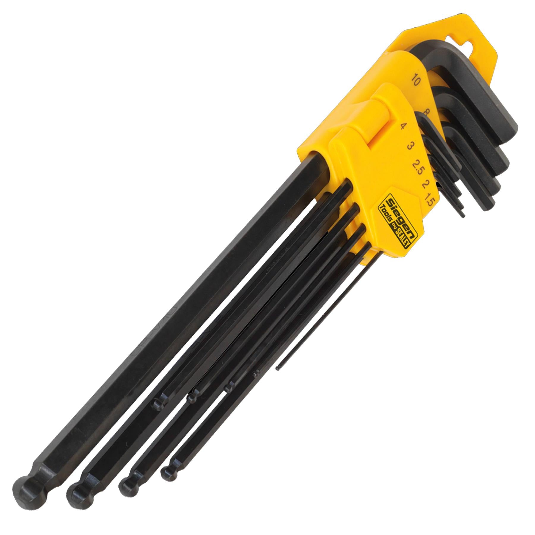 Sealey Ball-End Hex Key Set 9pc Extra-Long Metric