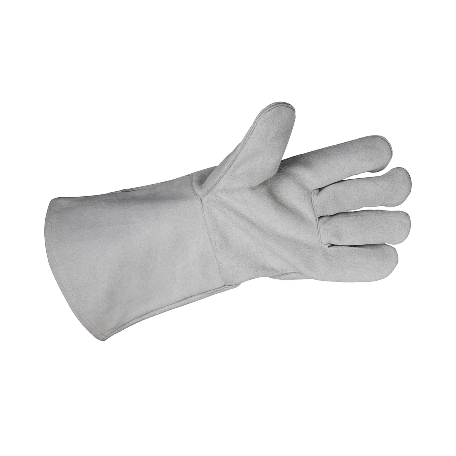 Sealey Leather Welding Gauntlets Lined Heavy-Duty - Pair