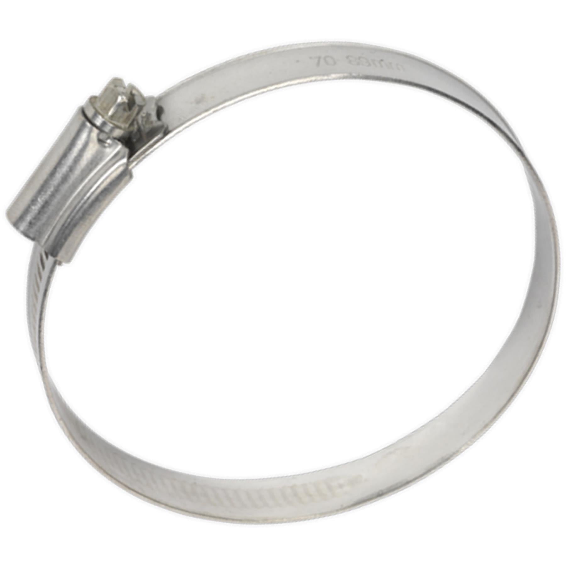 Sealey Hose Clip Stainless Steel 70-89mm Pack of 5