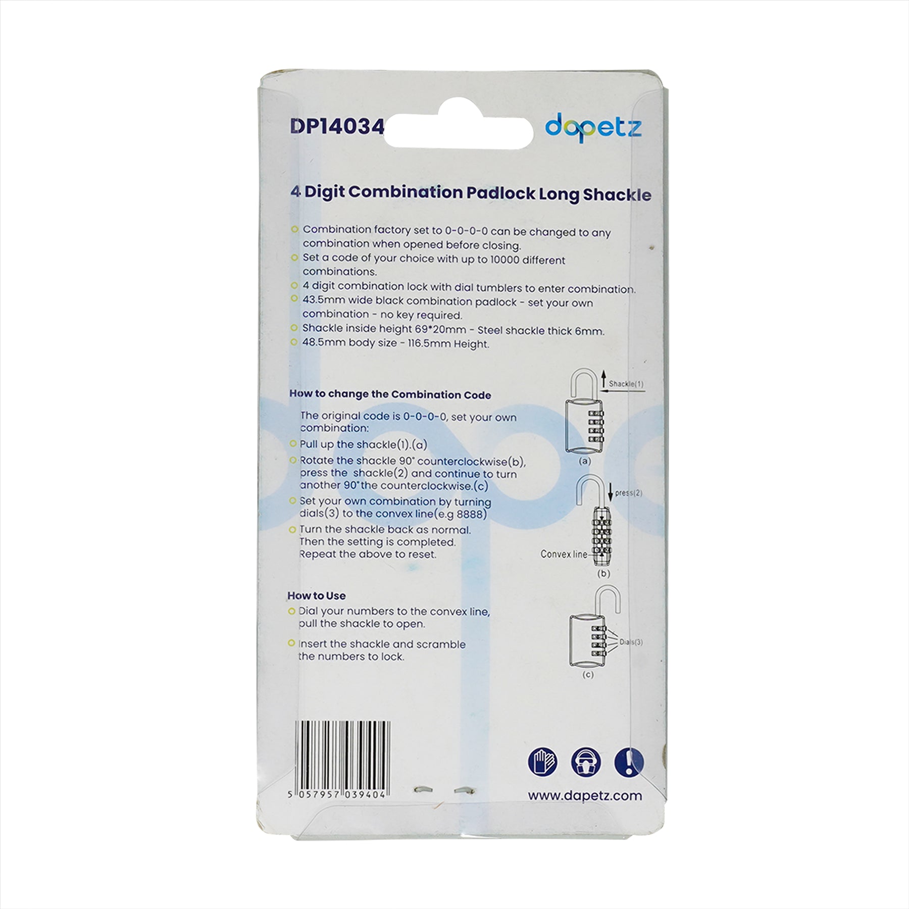 Padlock Long Shackle