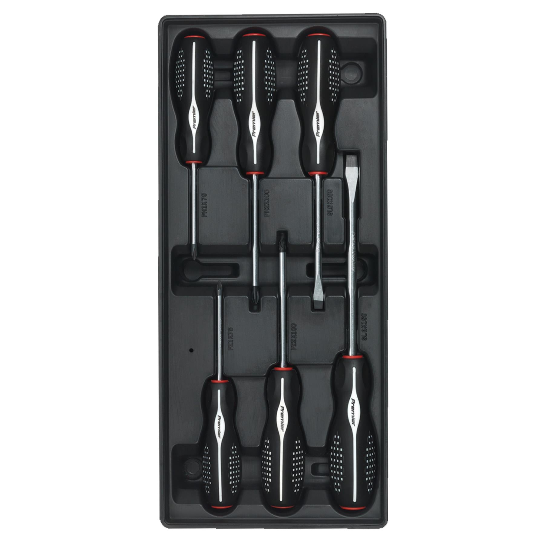 Sealey Tool Tray with Screwdriver Set 6pc