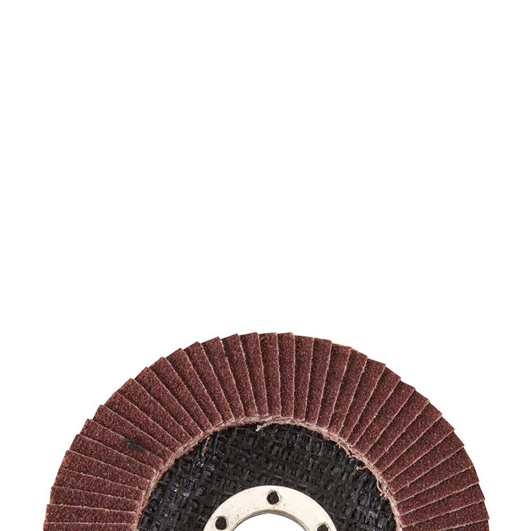 Aluminium Oxide Flap Disc Use On Steel Cast Iron Alloys And Wood 115mm 80 Grit