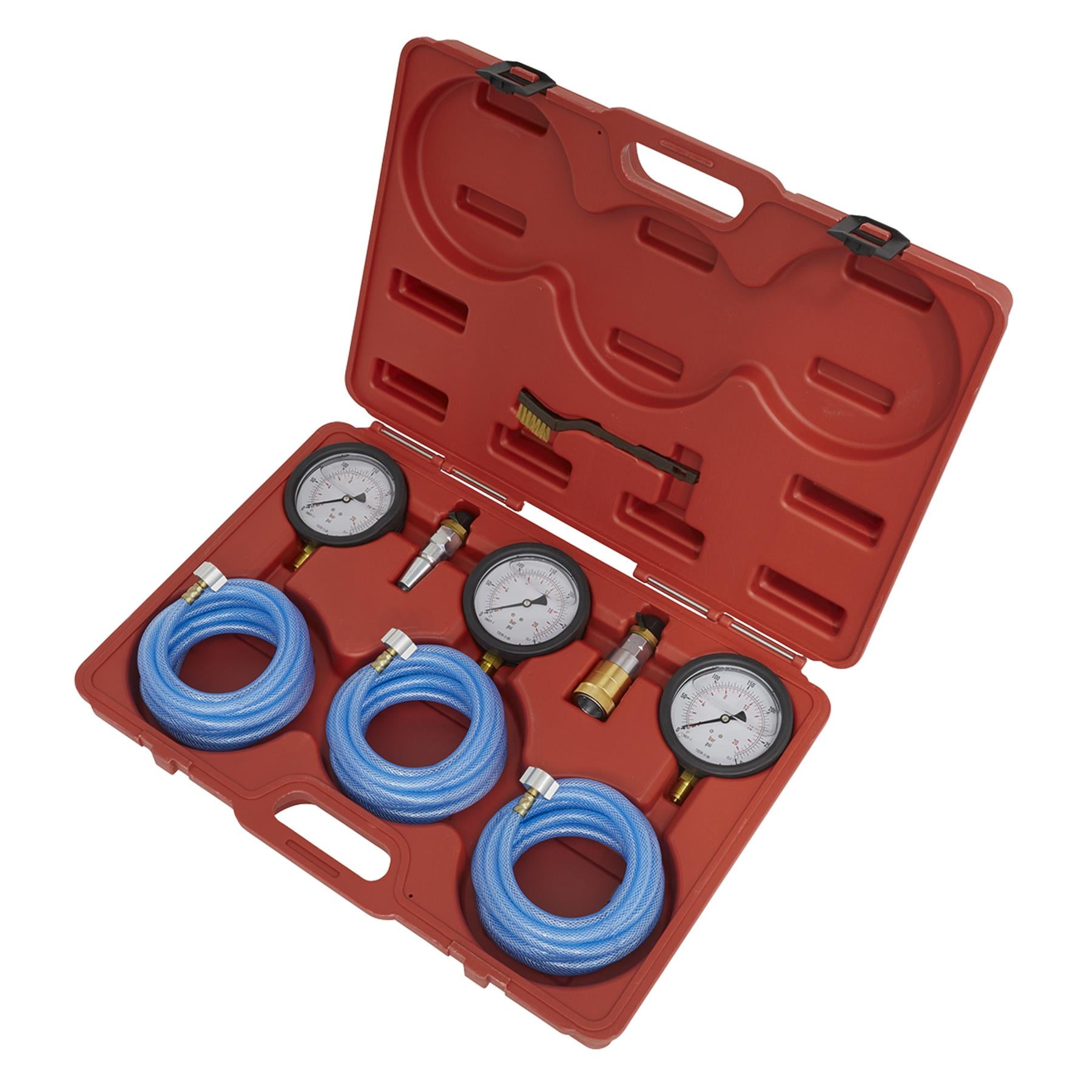 Sealey Air Brake Test Gauge Set - Commercial Quick & Easy Storage Case