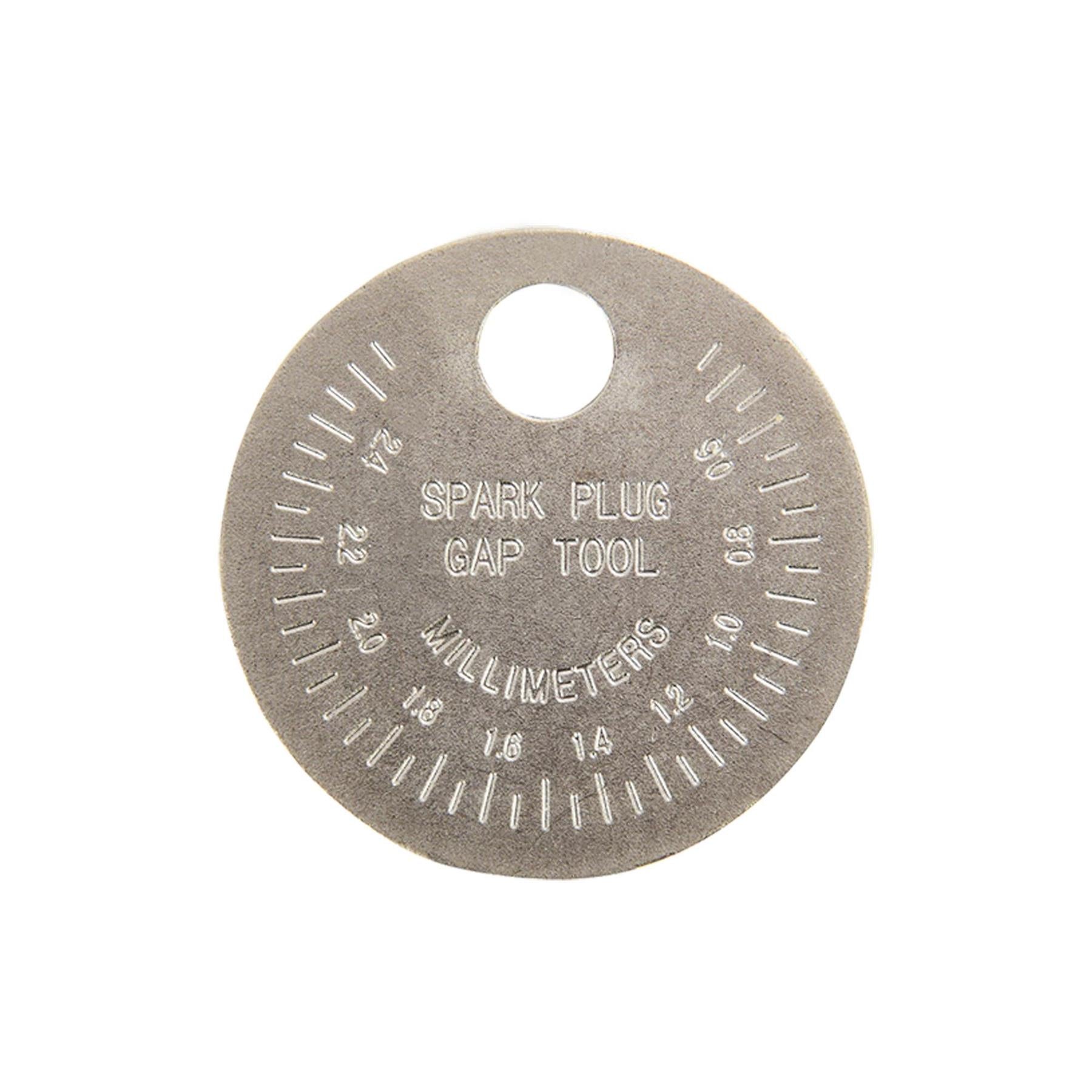 Spark Gap Plug Tool 0.5 - 2.55mm 0.02 - 0.1" Coin Type Tool With Flanged Hole