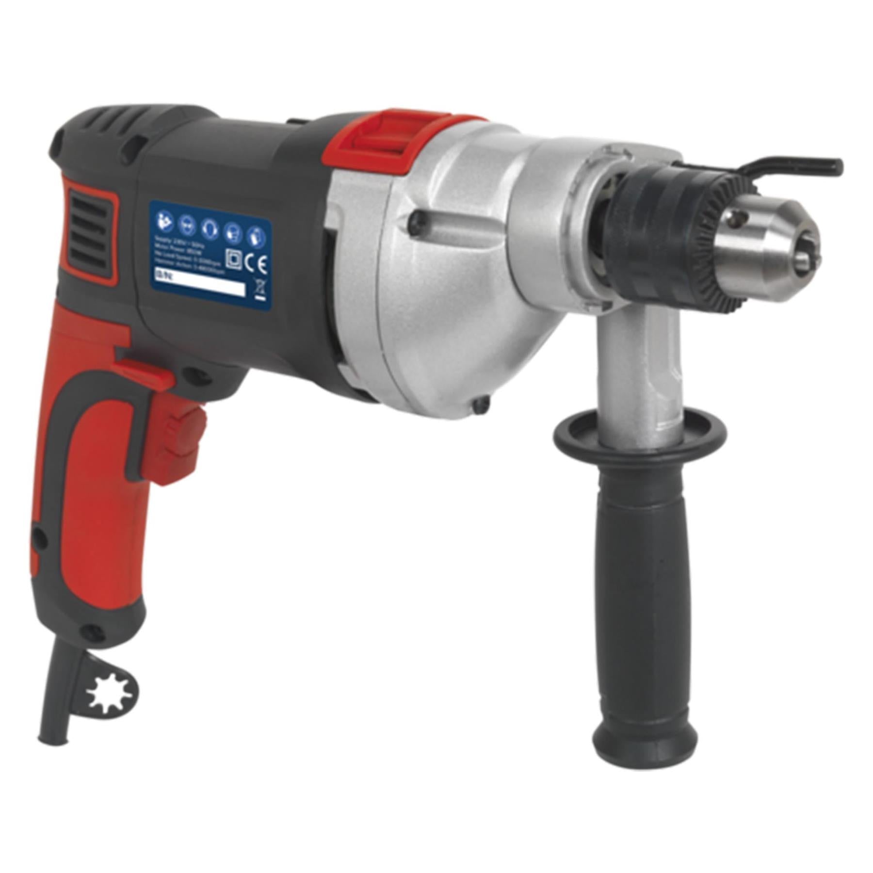Sealey Hammer Drill 13mm Variable Speed with Reverse 850W/230V