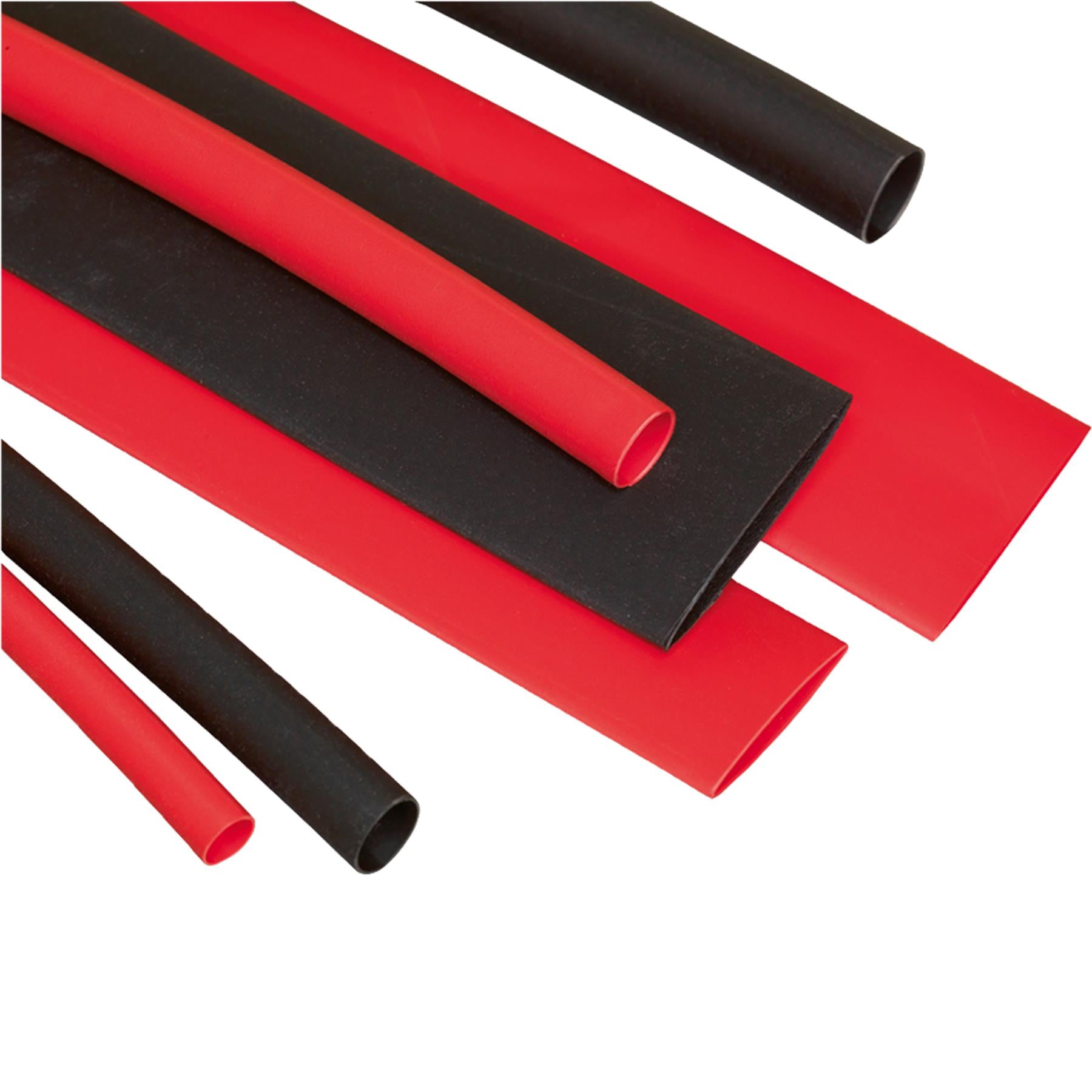 Sealey Heat Shrink Tubing Assortment 95pc 100mm Black & Red