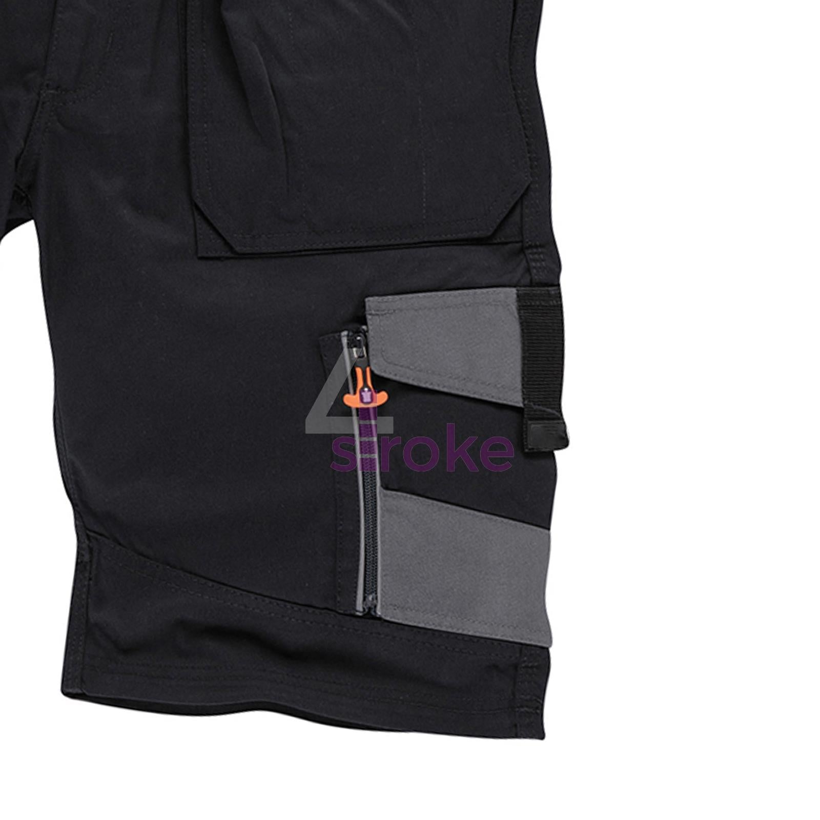 Trade Short Black Size 32" W Ykk Zipped Fly. 65% Polyester, 35% Cotton, 250gsm.