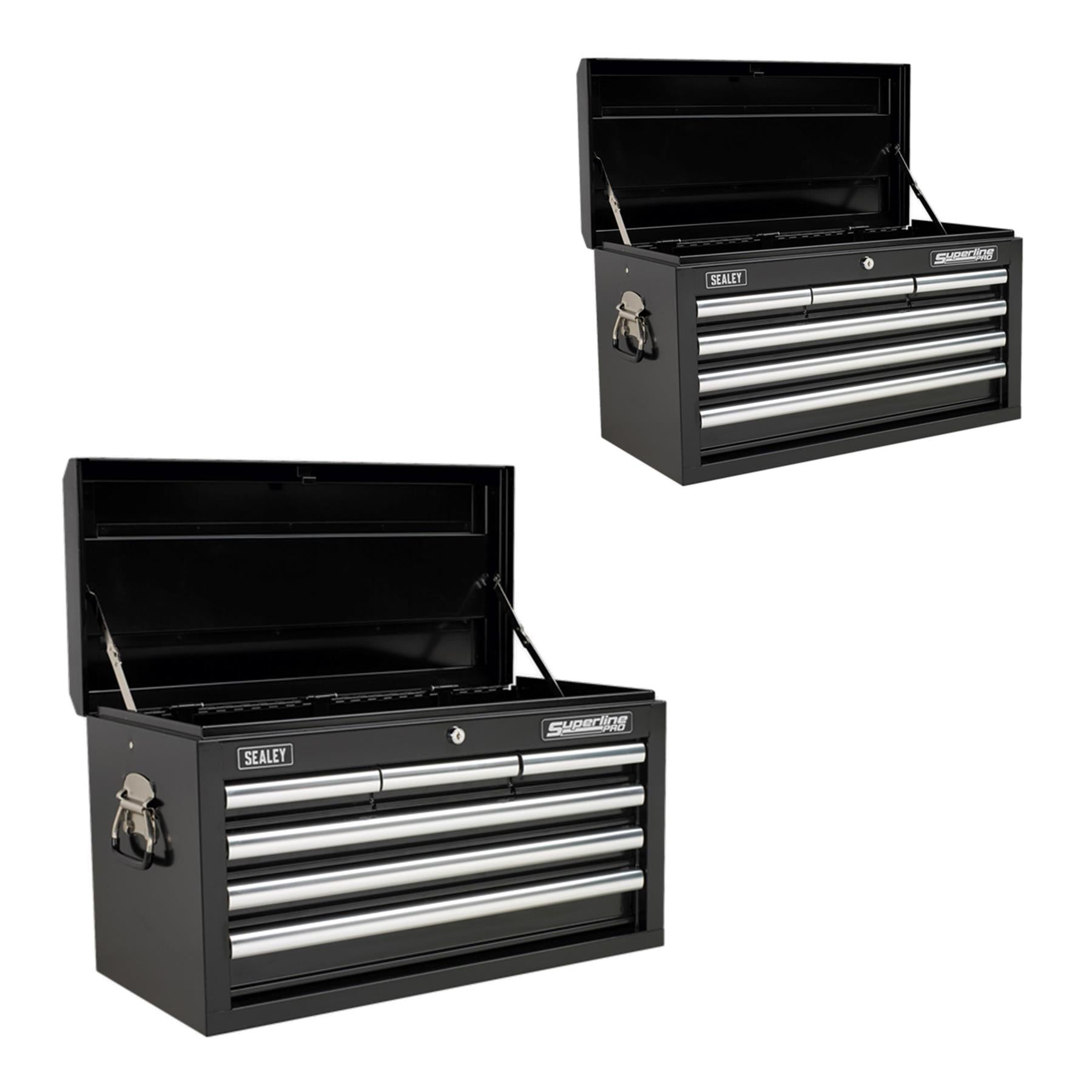 Sealey Topchest 6 Drawer with Ball Bearing Slides - Black AP33069B