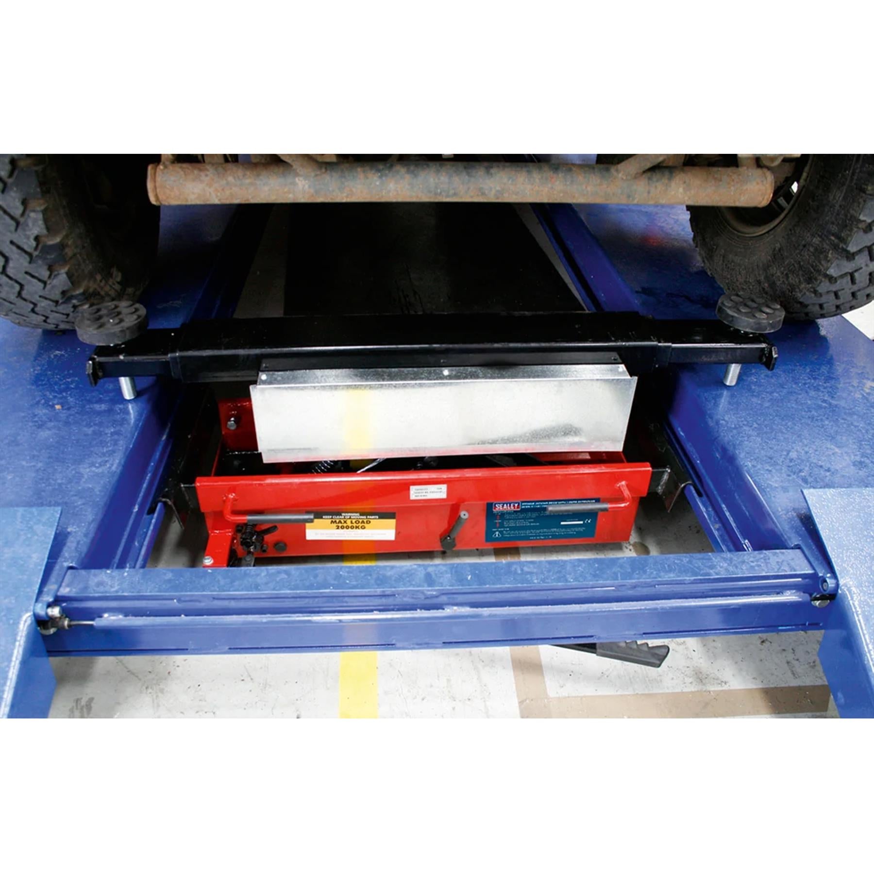 Sealey Jacking Beam 2t with Arm Extenders & Flat Roller Supports