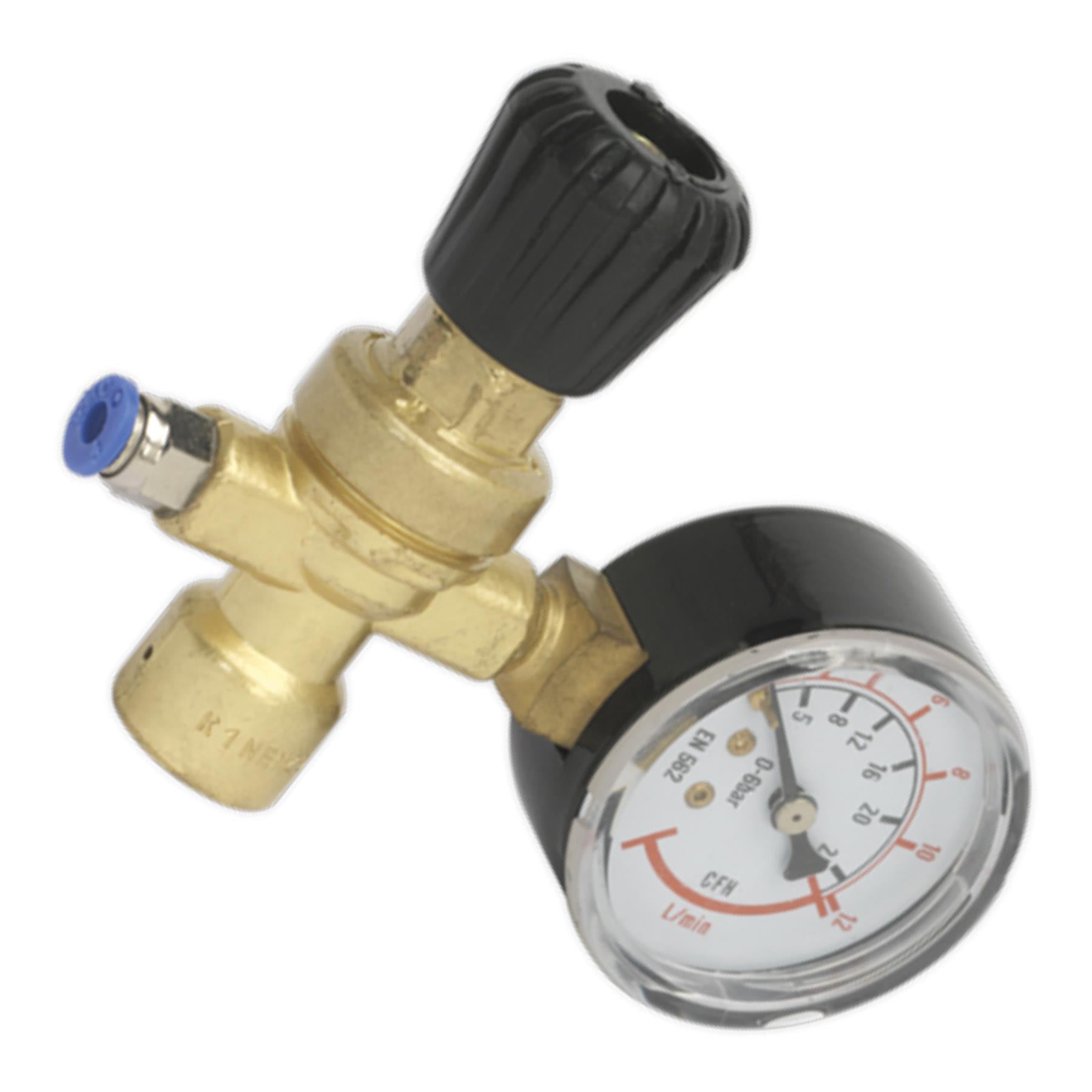 Sealey MIG Gas Regulator Disposable Cylinder 1 Gauge