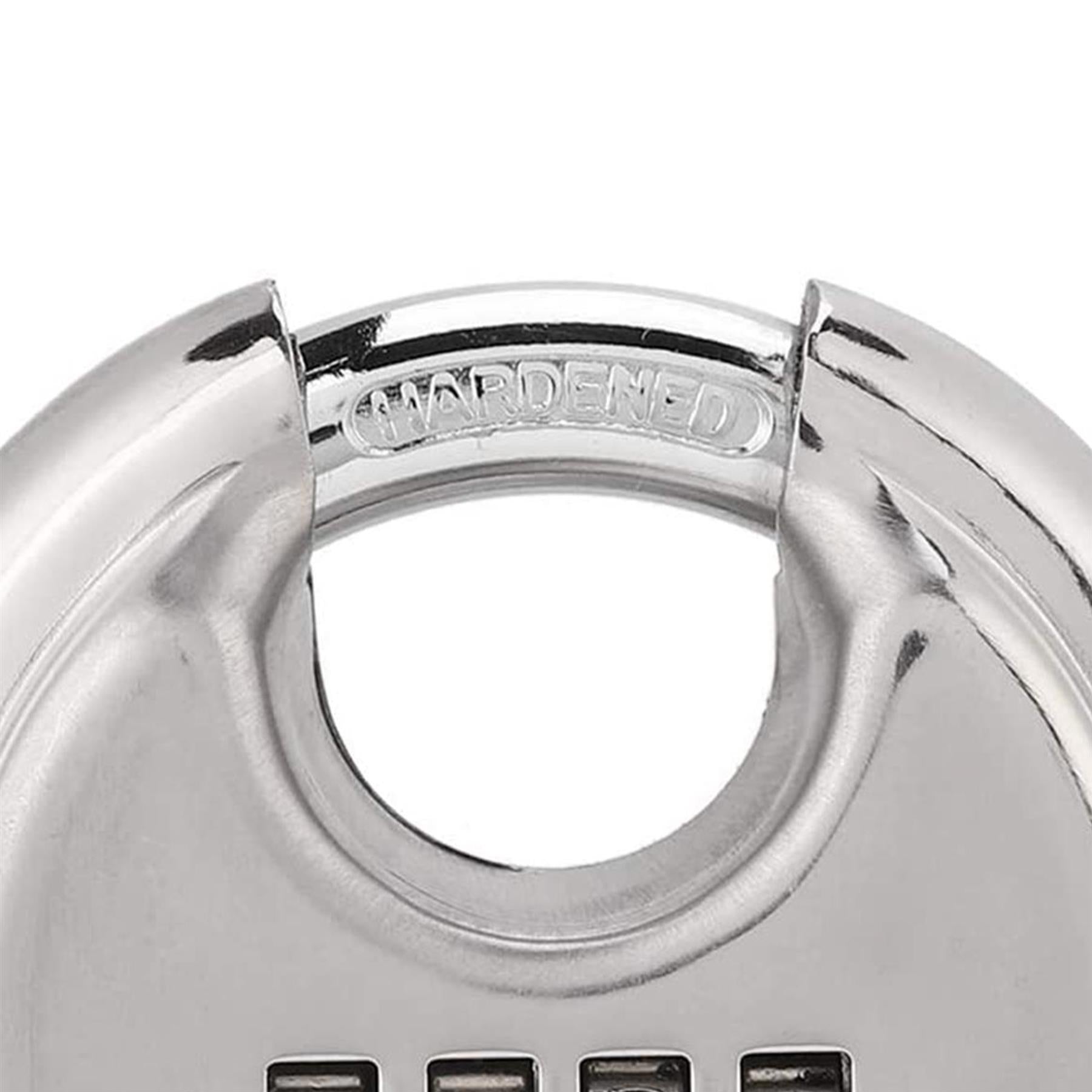 70mm Digit Disc Padlock 4 Stainless Steel Combination Disc Padlock High Quality