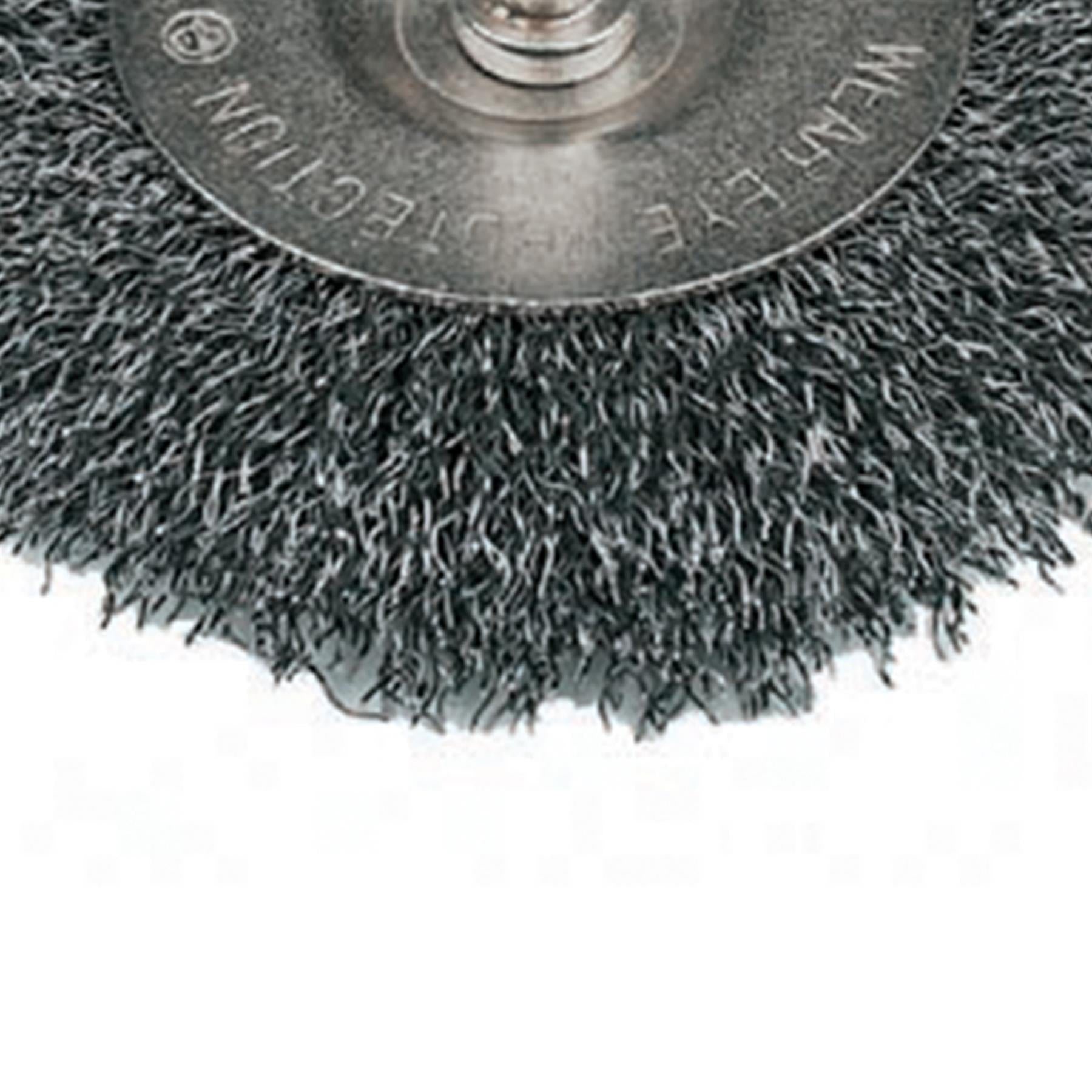 Rotary Steel Wire Wheel Brush 75mm Cleaning Descaling Deburring For Metal Stone