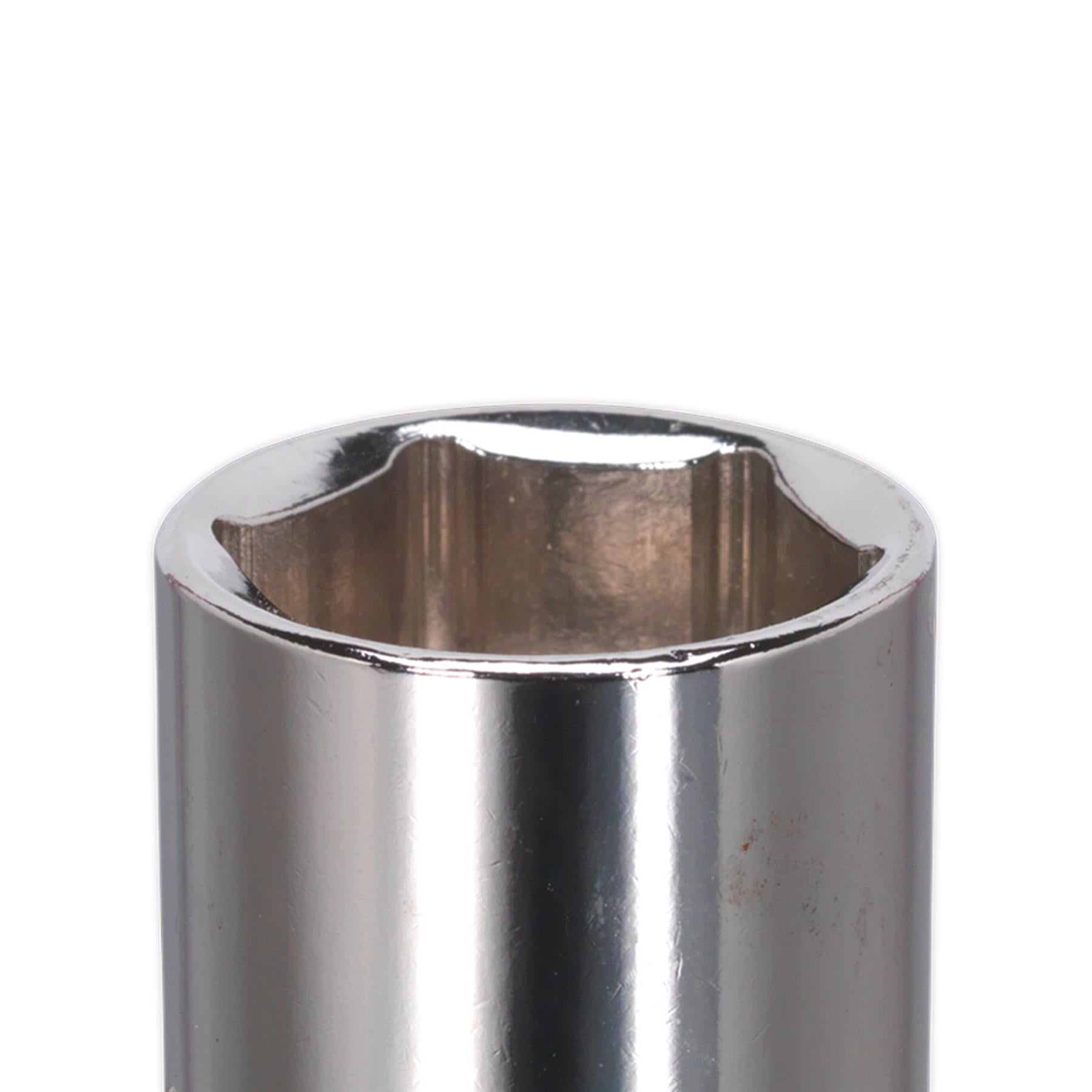 Sealey WallDrive® Socket 22mm 1/2"Sq Drive Mirror Finished