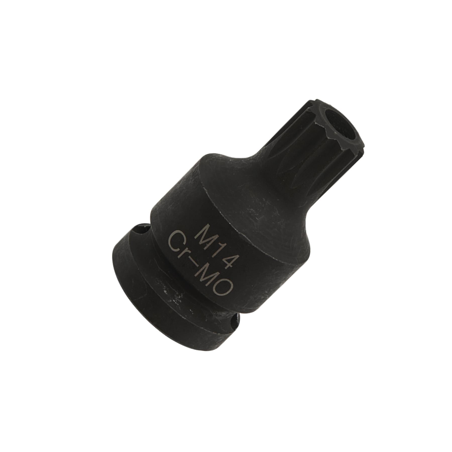Sealey Brake Caliper Spline Bit Socket M14 1/2"Sq Drive Chrome Molybdenum