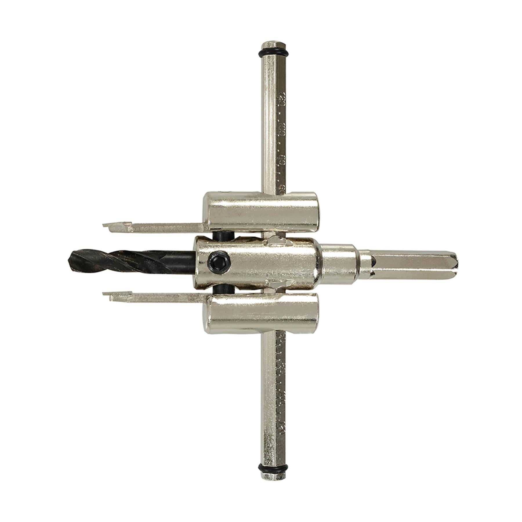 Adjustable Hole Cutter 30 - 120mm Cuts Holes Quickly And Easily Brand New