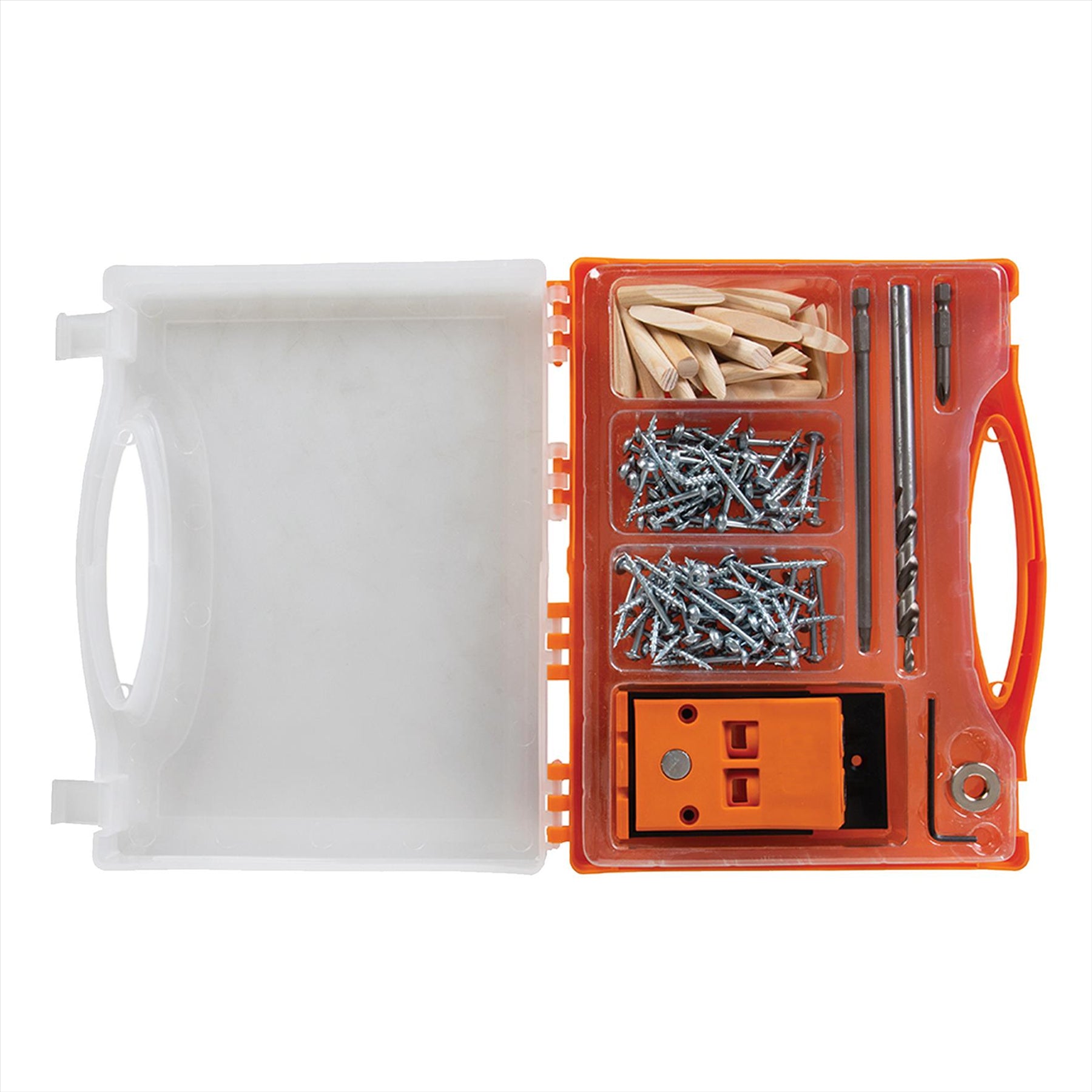 Double Mini Pocket-hole Jig Set 8pc T2PHJS Strong Nylon Body In A Compact Design