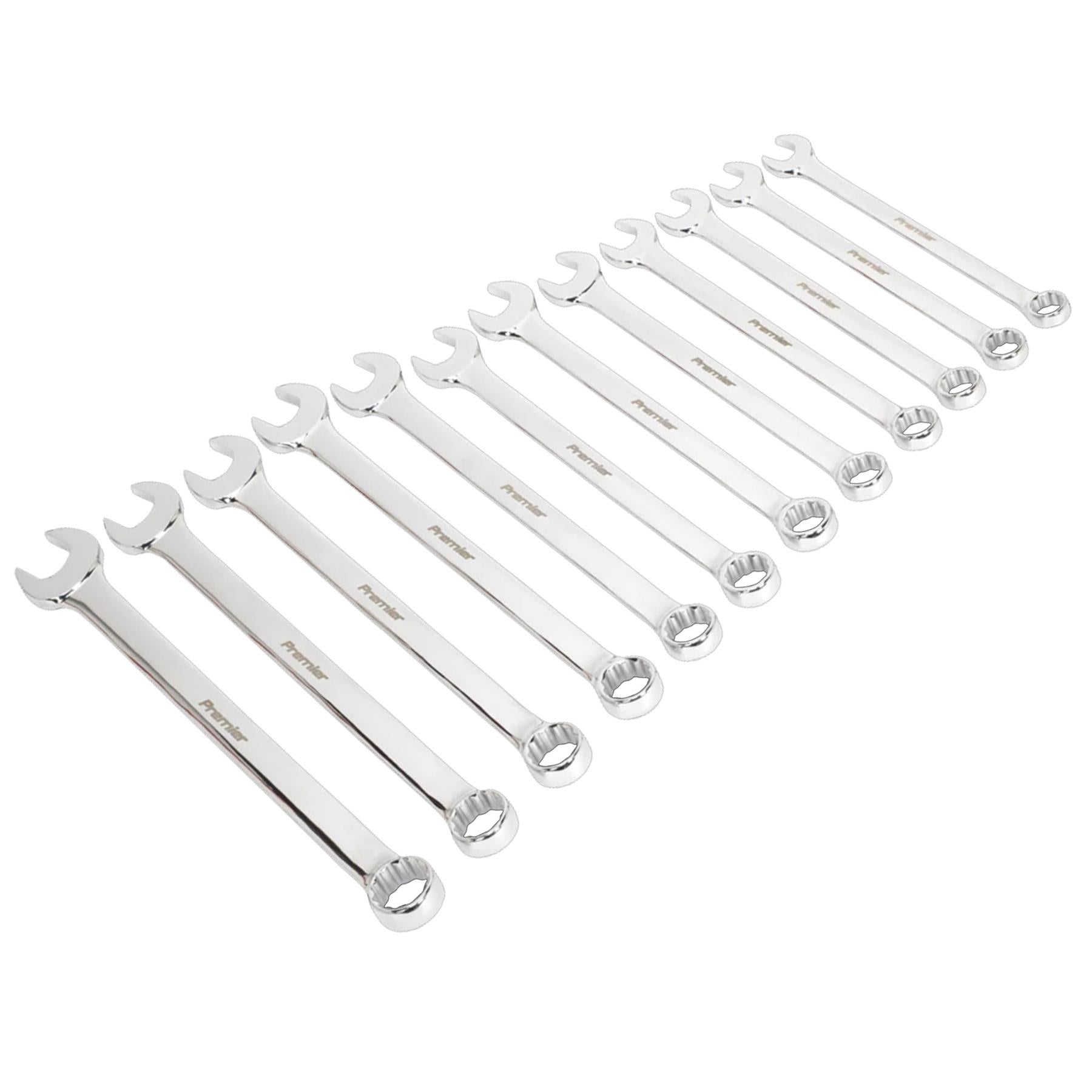 Sealey Combination Spanner Set 12pc Jumbo Metric