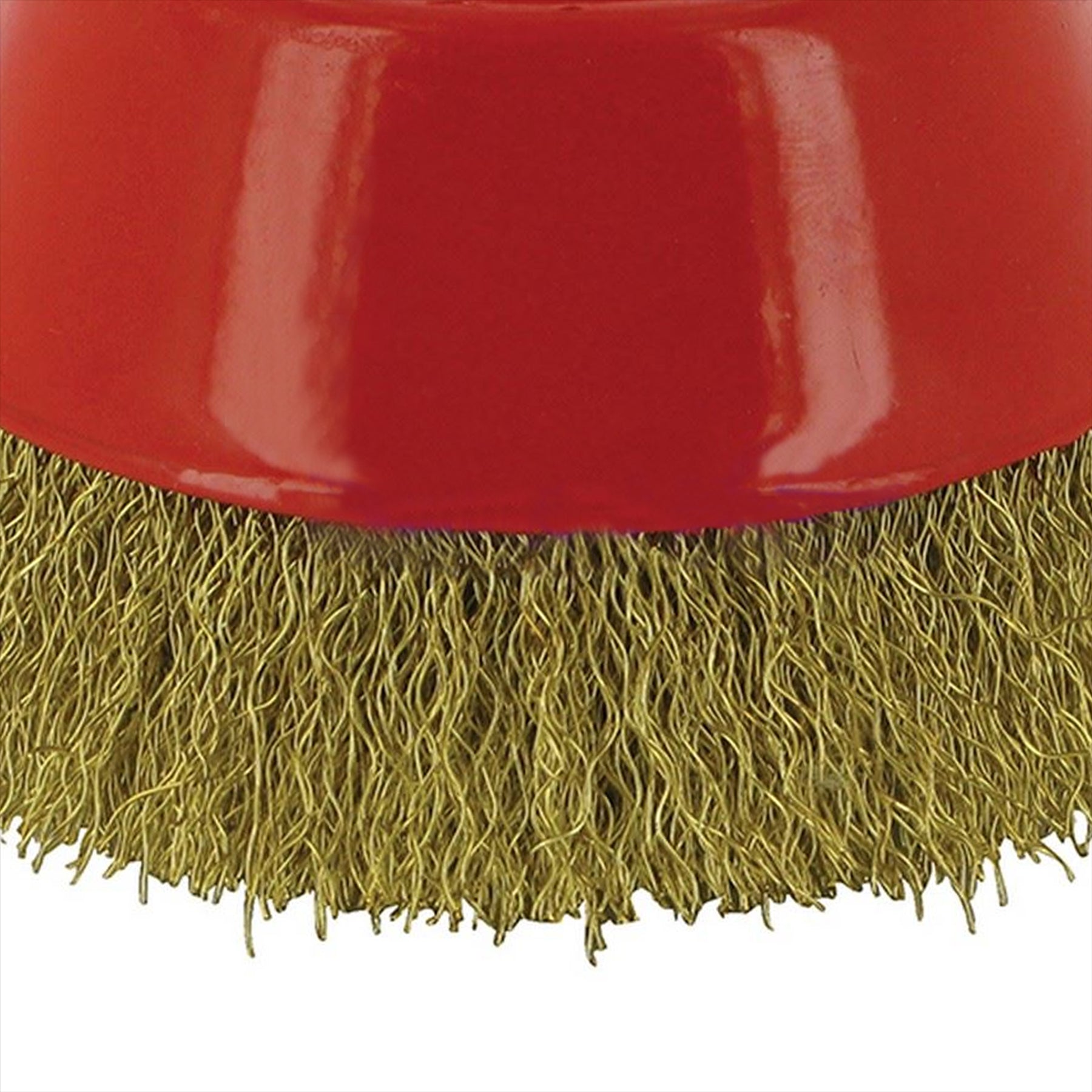 Brass Crimp Cup 100mm Hand Tools Remove Rust Wire DIY Brush High Quality