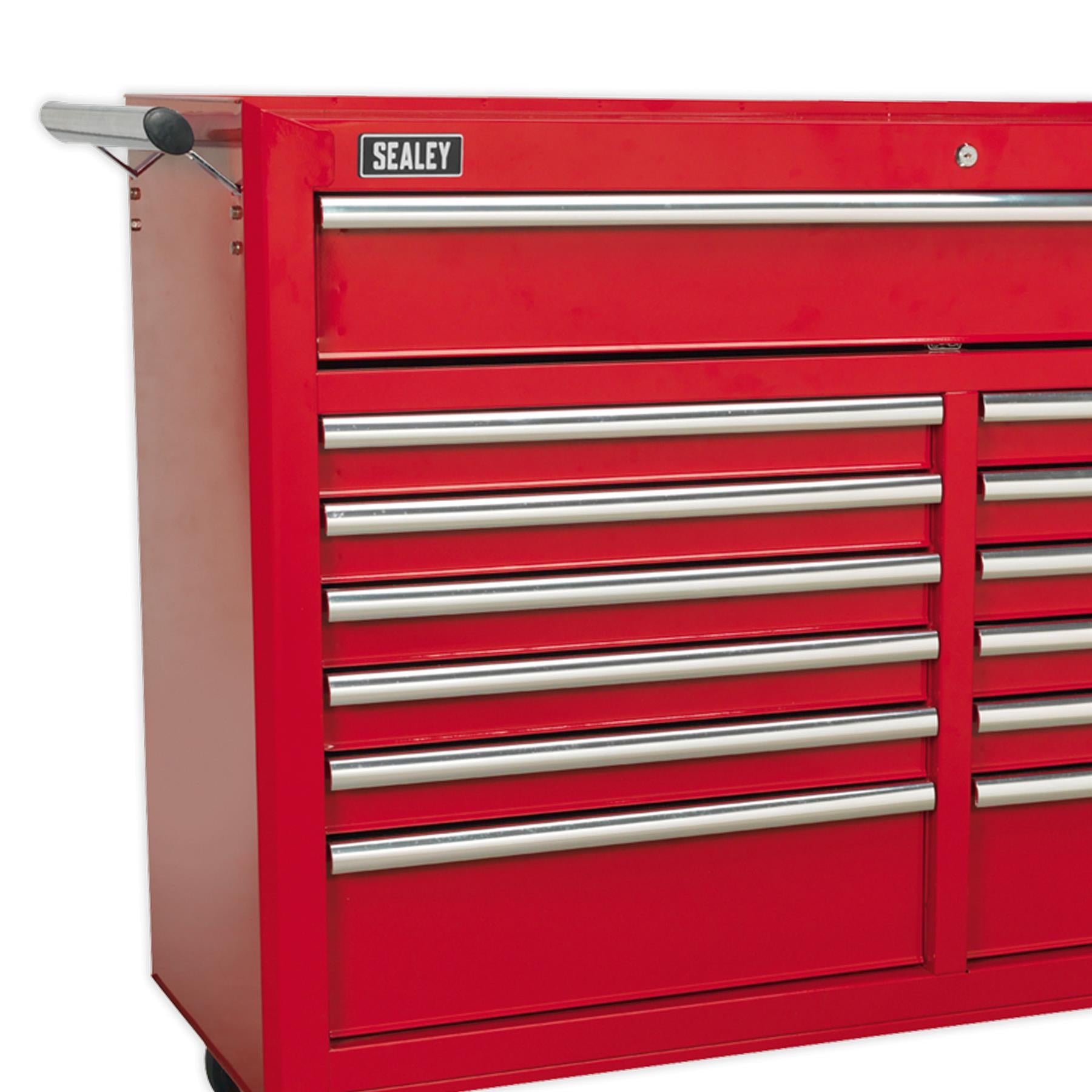 Sealey Rollcab 13 Drawer with Ball Bearing Slides - Red