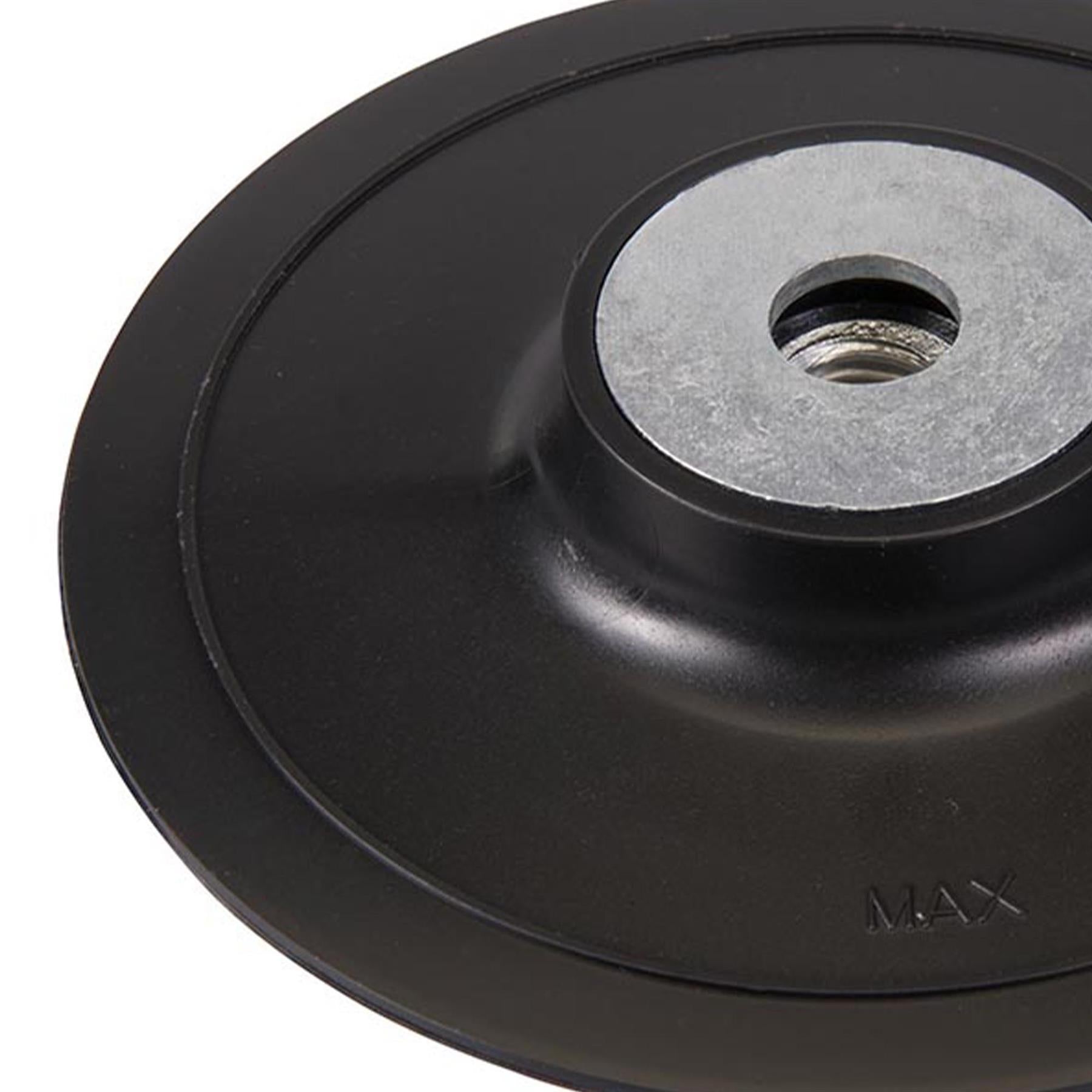 Abs Fibre Disc Backing Pad 125mm W/ Fibre Discs And Semi-Flexible Grinding Discs