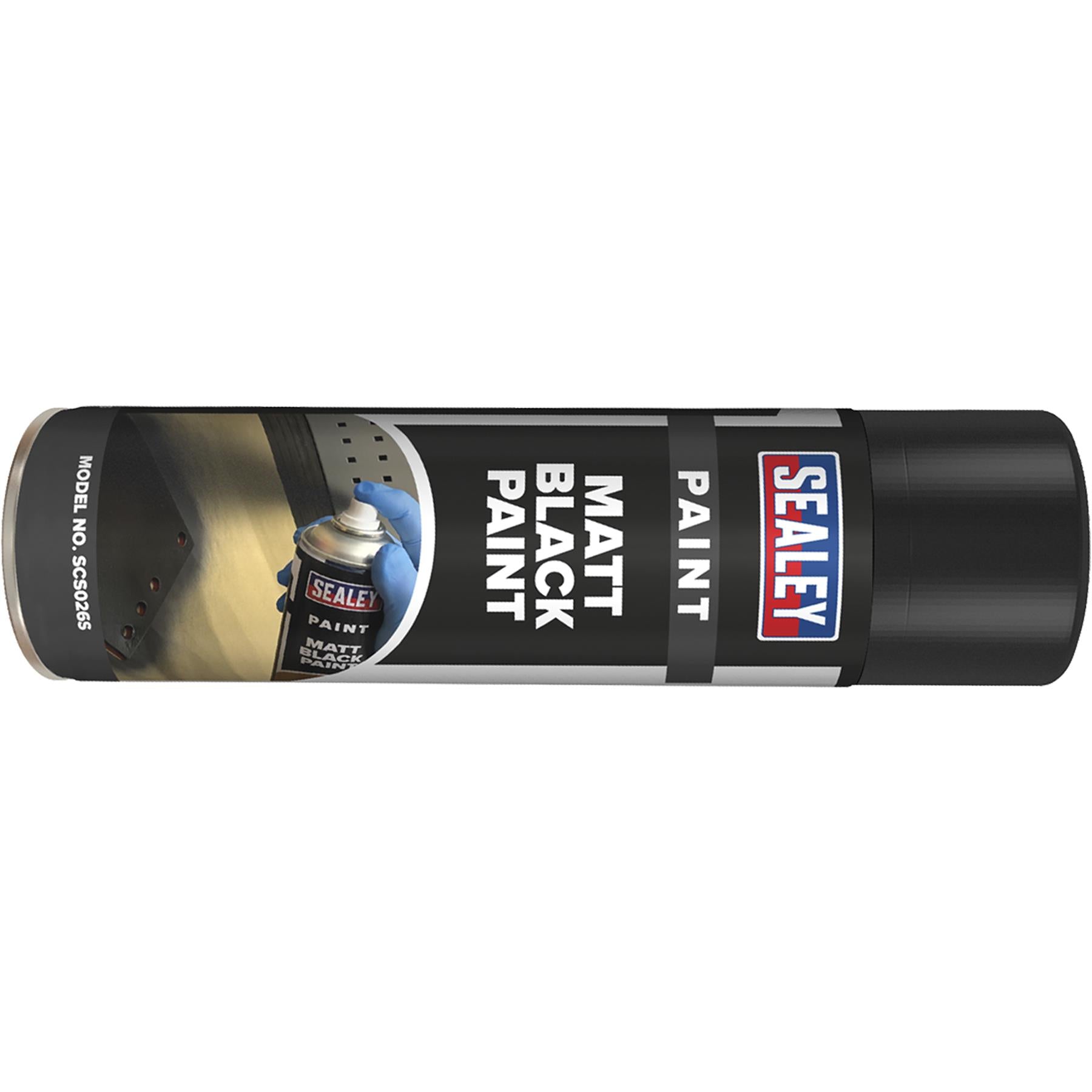 Sealey Black Matt Paint 500ml Single