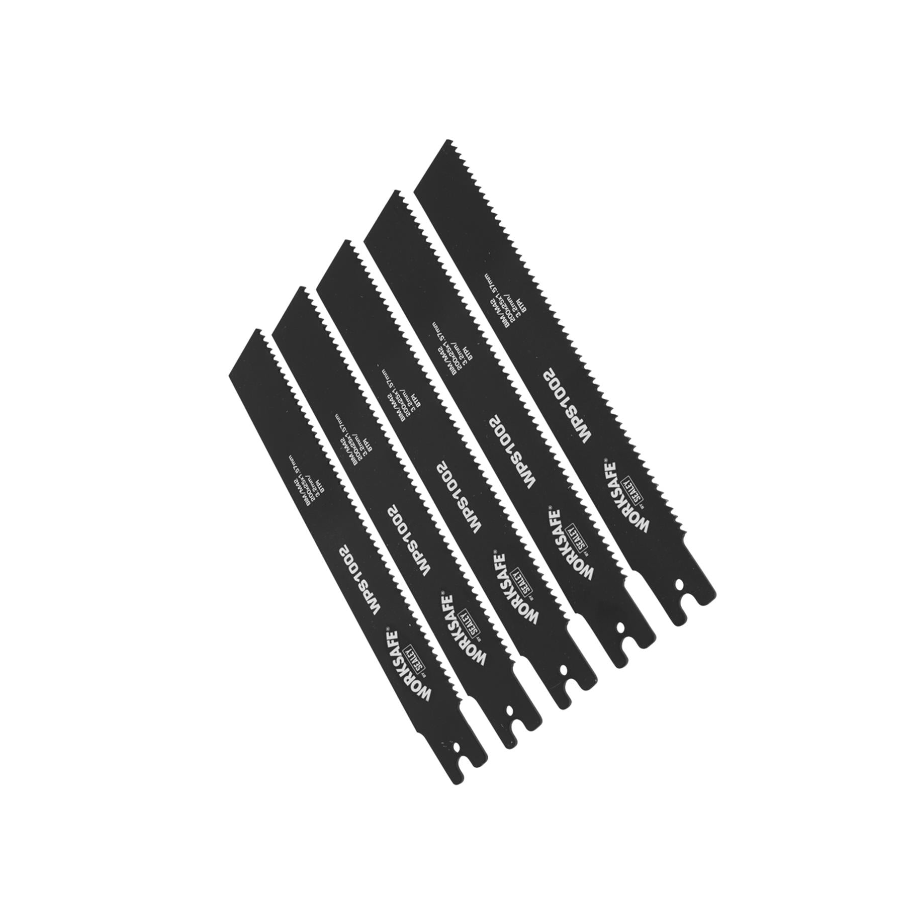 Sealey Pipe Saw Blade 200 x 25 x 1.7mm 8tpi - Pack of 5