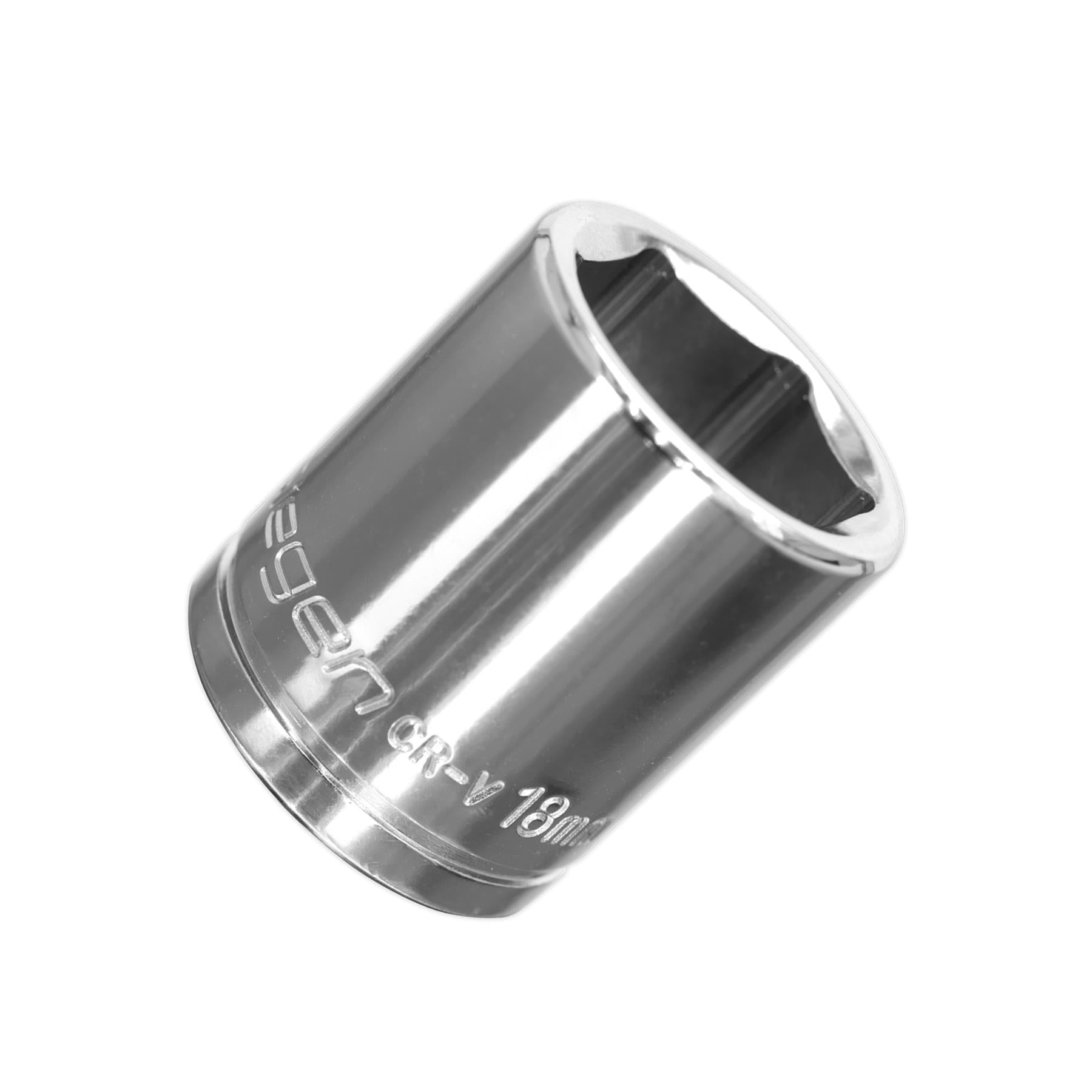 Sealey WallDrive Socket 18mm 3/8"Sq Drive